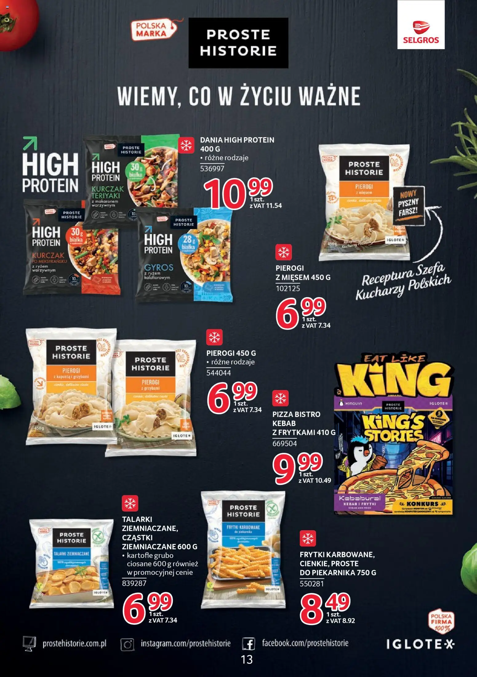 Selgros cash&carry Gazetka - Markowe produkty od 18.12.2025 | Strona: 13 | Produkty: Kapusta, Kurczak, Pierogi, Pizza