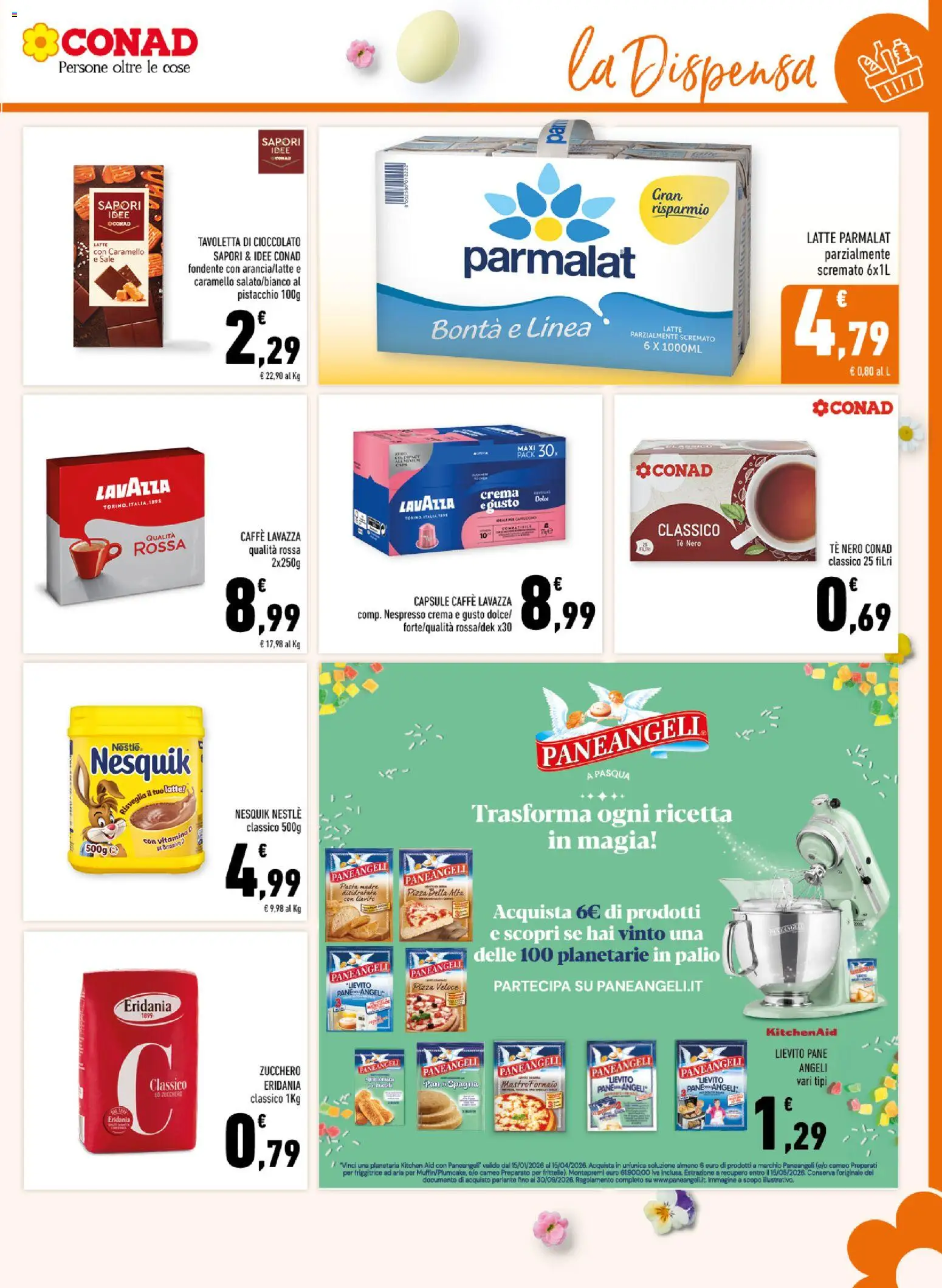 Volantino Conad del 25.03.2026 | Pagina: 13 | Prodotti: Crema, Cioccolato, Sale, Zucchero
