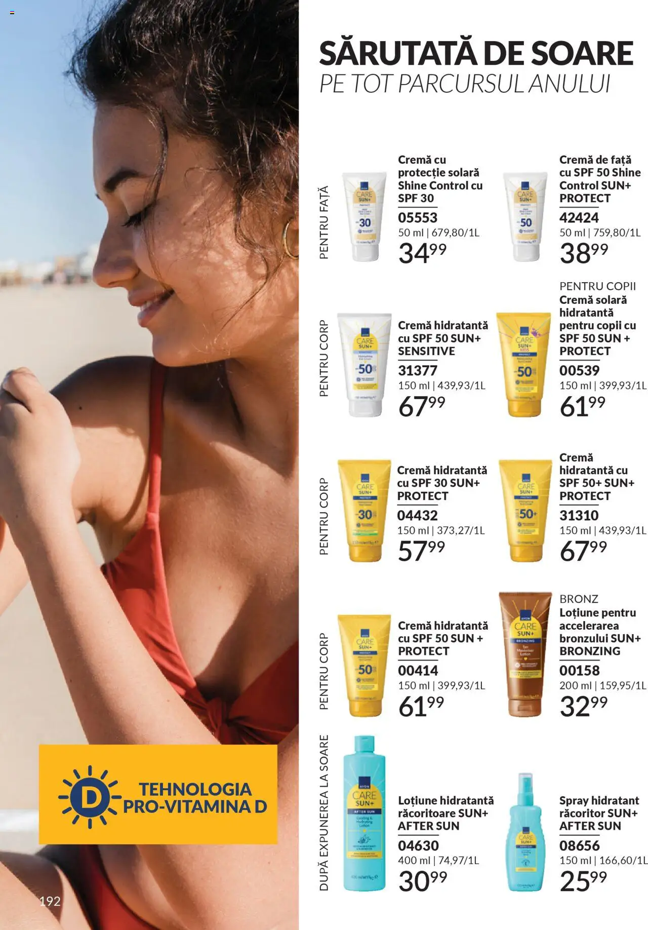 Noul catalog Avon – valabil de la 01.10.2025 | Pagină: 194 | Produse: Arapsaçı, Cremă, Protecție solară