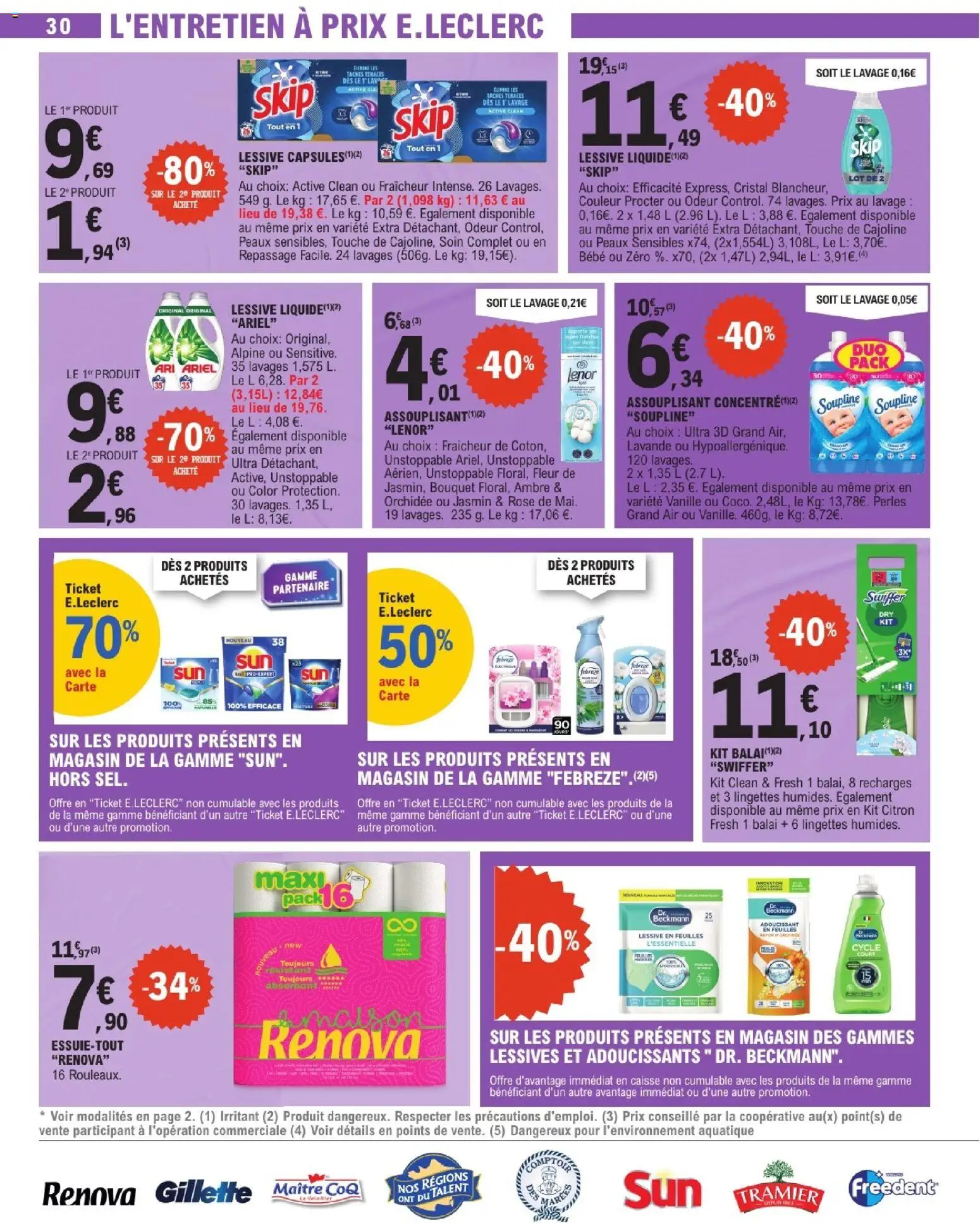 {H1} | Page: 30 | Produits: Ariel, Lenor, Orchidée, Lessive