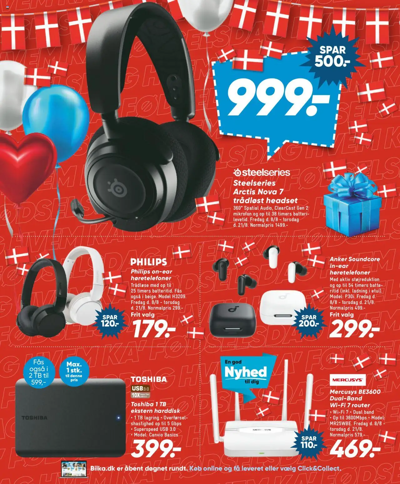 Bilka Tilbudsavis gyldig fra 08.08.2025 | Side: 15 | Produkter: USB, Mikrofon, Harddisk, Batteri