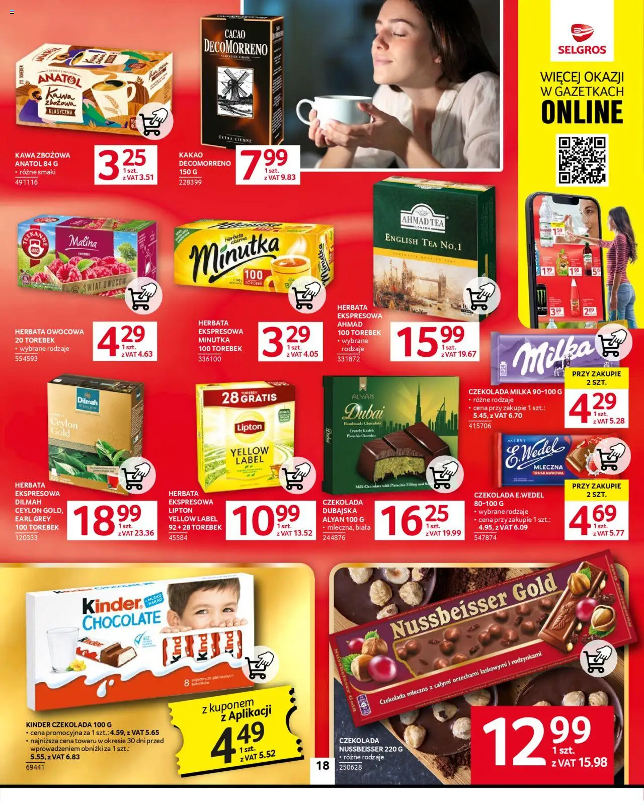 Selgros cash&carry Gazetka od 11.09.2025 | Strona: 20 | Produkty: Kakao, Milka, Kawa, Herbata