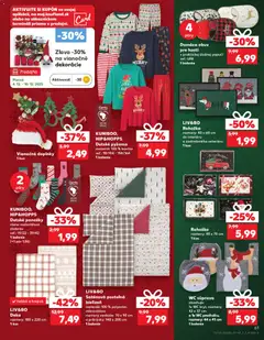 Kaufland leták platný od 04.12.2025 | Strana: 61 | Produkty: Rohožka, Wc, Ponožky, Pyžamo