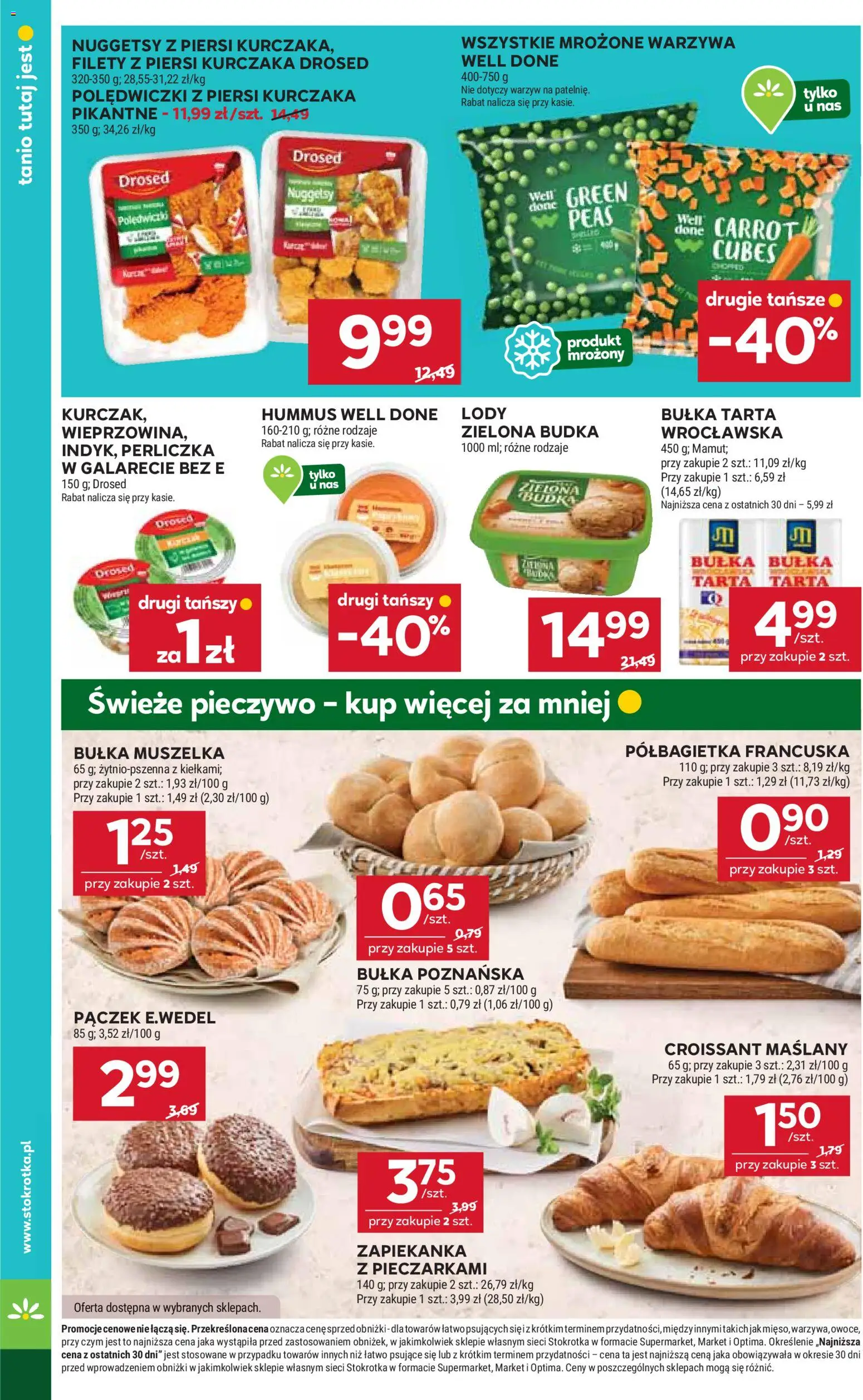 Stokrotka Gazetka - Market od 22.01.2026 | Strona: 18 | Produkty: Stokrotka, Zapiekanka, Bułka poznańska, Owoce