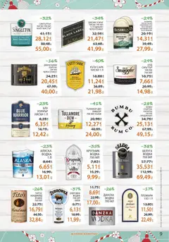 Преглед на Лекси брошура - Офертите са валидни от 18.02.2026 | Страница: 9 | Продукти: Бърбън, Водка, Уиски, Узо