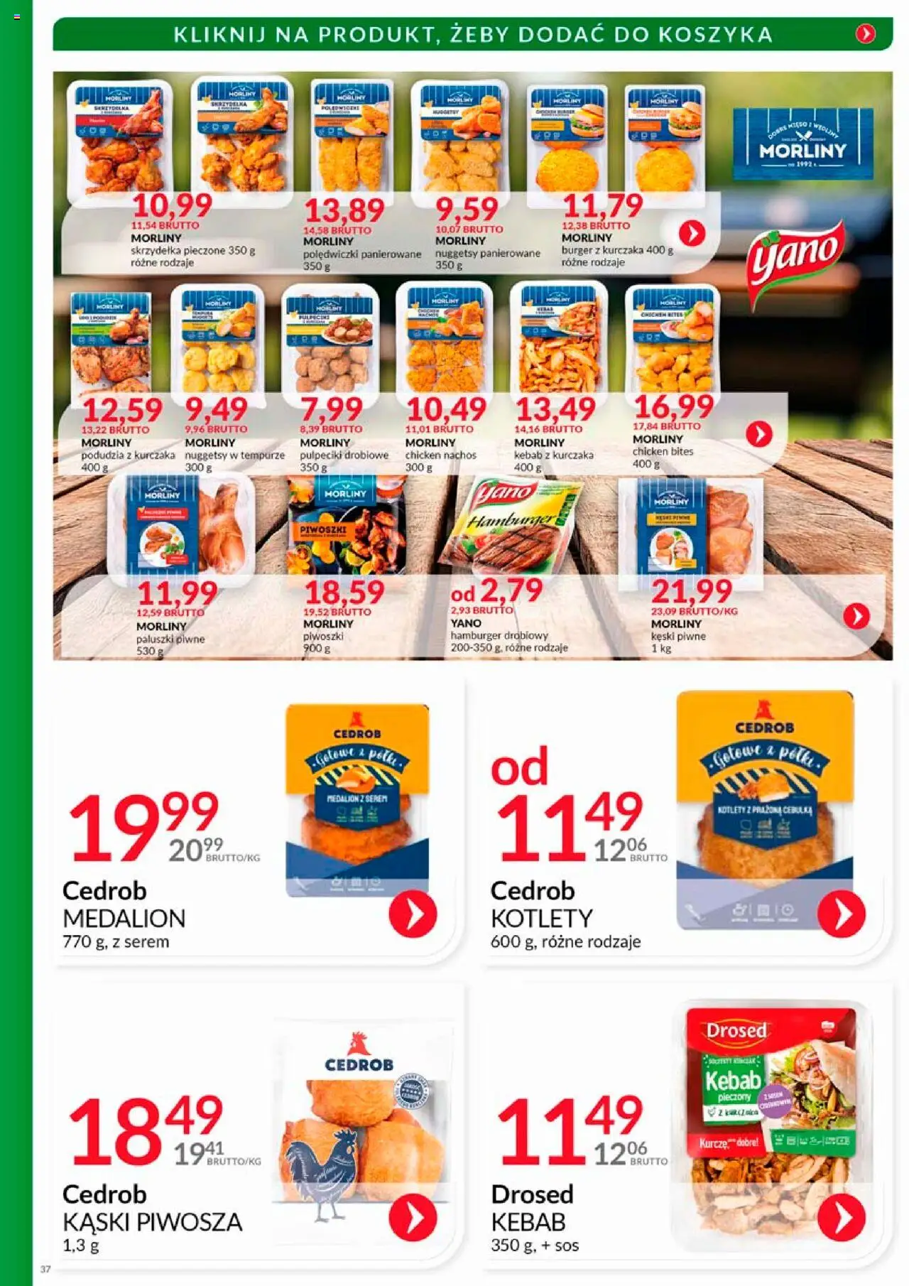 Eurocash Gazetka - Katalog Wędlin od 01.08.2025 | Strona: 37 | Produkty: Kebab, Nachos, Paluszki, Kotlety
