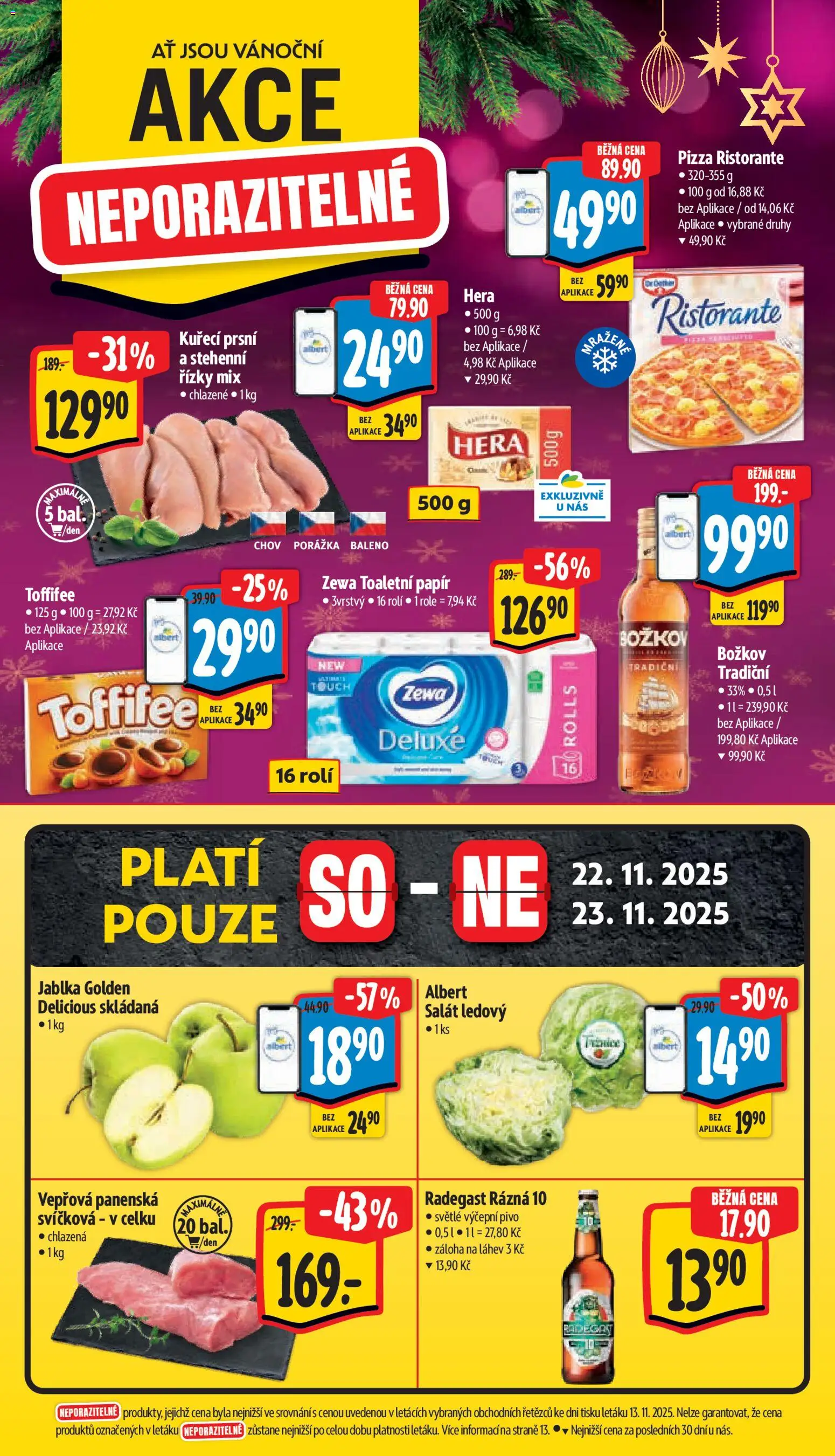 Albert leták - Supermarket od 19.11.2025 | Strana: 8 | Produkty: Pizza, Deluxe, Pizza Ristorante, Radegast