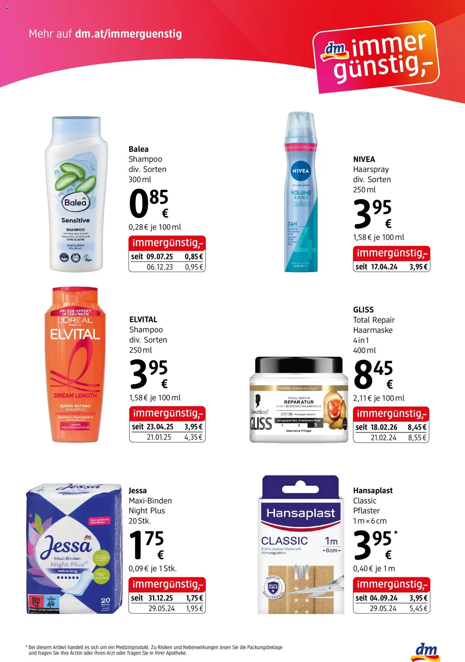 dm drogerie markt Flugblatt Mai 2026 gültig ab 23.04.2026 | Seite: 4 | Produkte: Shampoo, Haarmaske, Haarspray