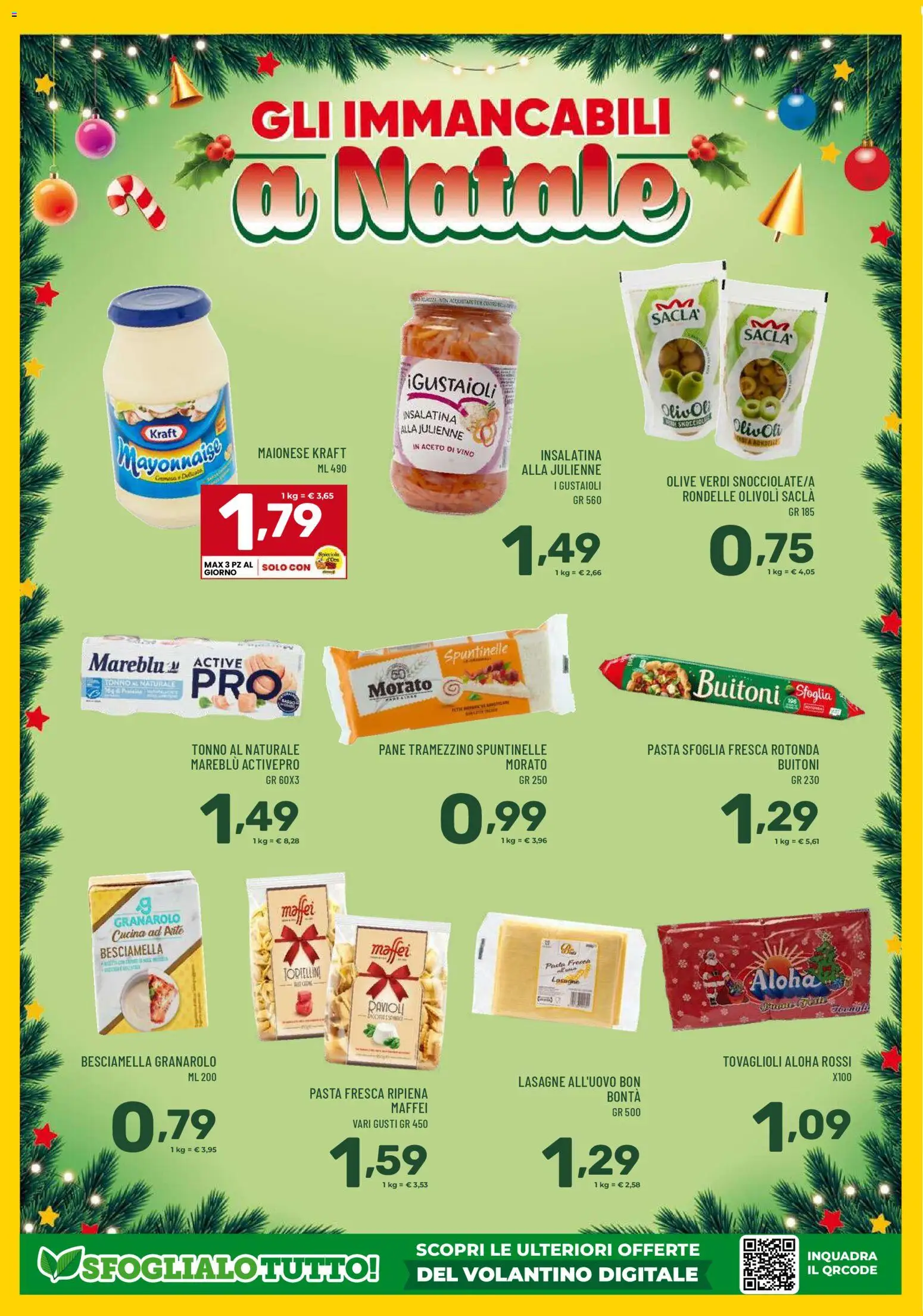 Volantino Il Centesimo del 18.12.2025 | Pagina: 4 | Prodotti: Vino, Pasta, Tonno, Tonno al naturale