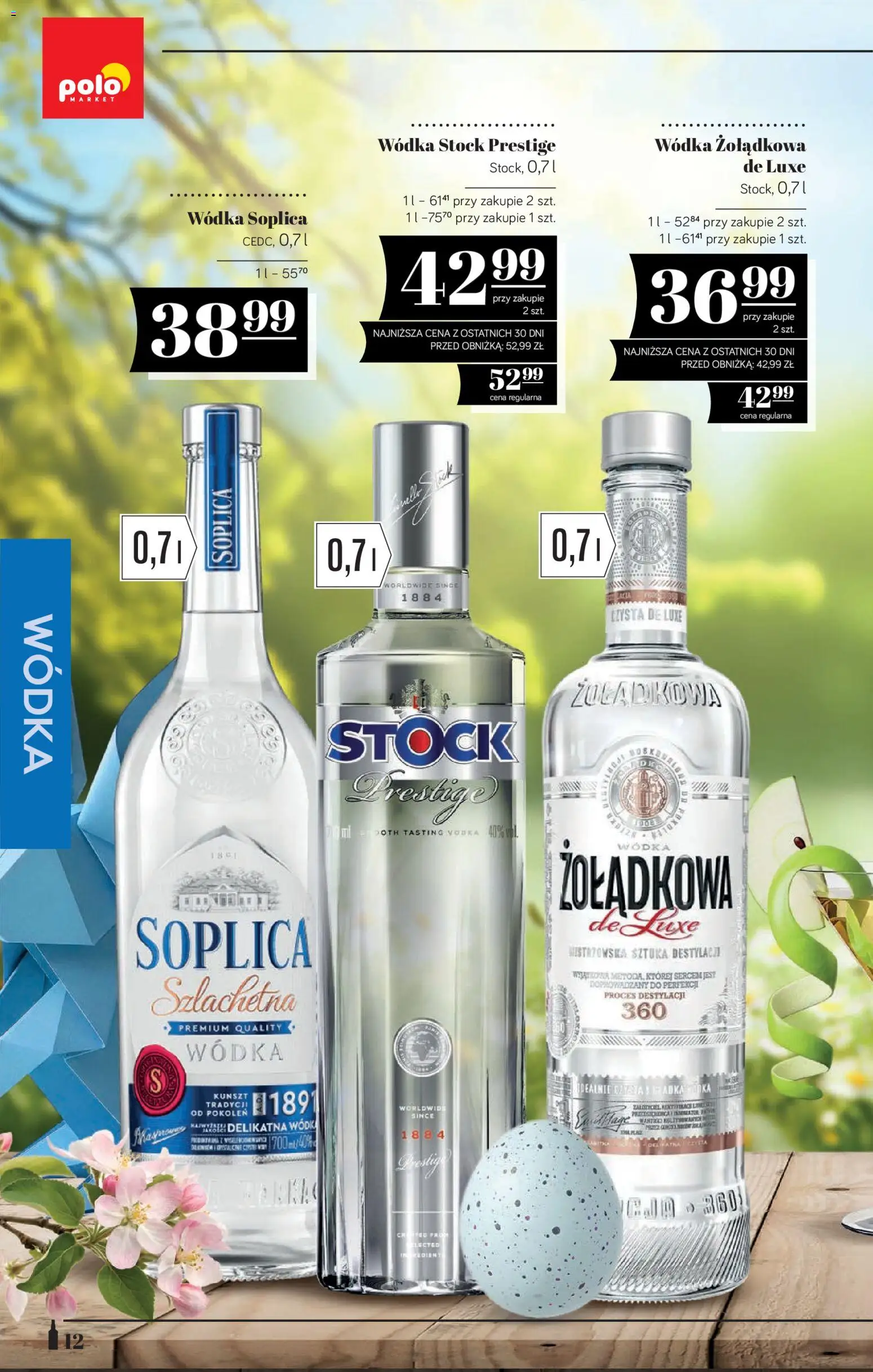 POLOmarket katalog - Alkoholi od 19.03.2026 | Strona: 12 | Produkty: Wódka Stock, Vodka, Wódka