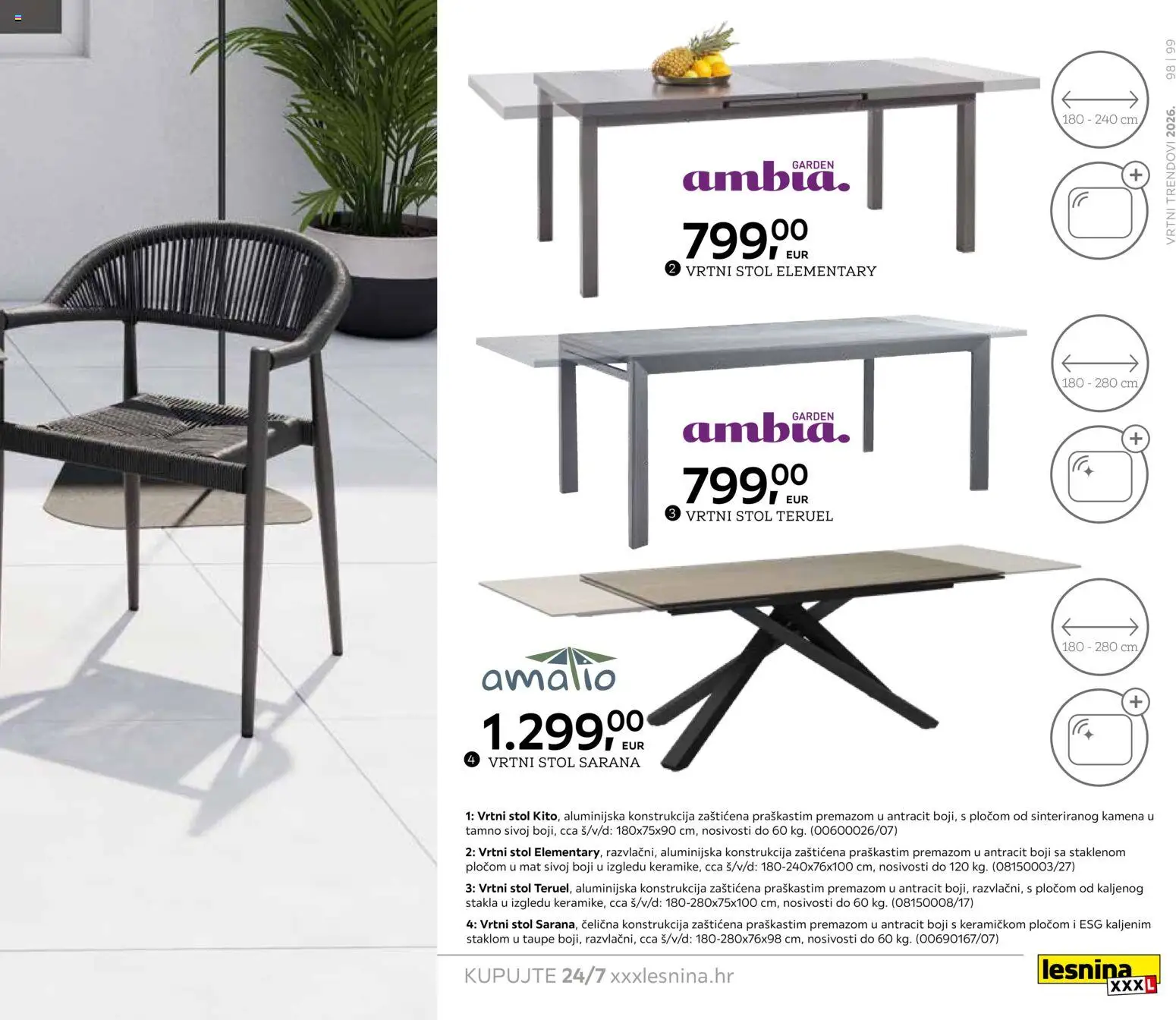 Lesnina katalog | vrijedi od 06.02.2026 | Stranica: 99 | Proizvodi: Stol