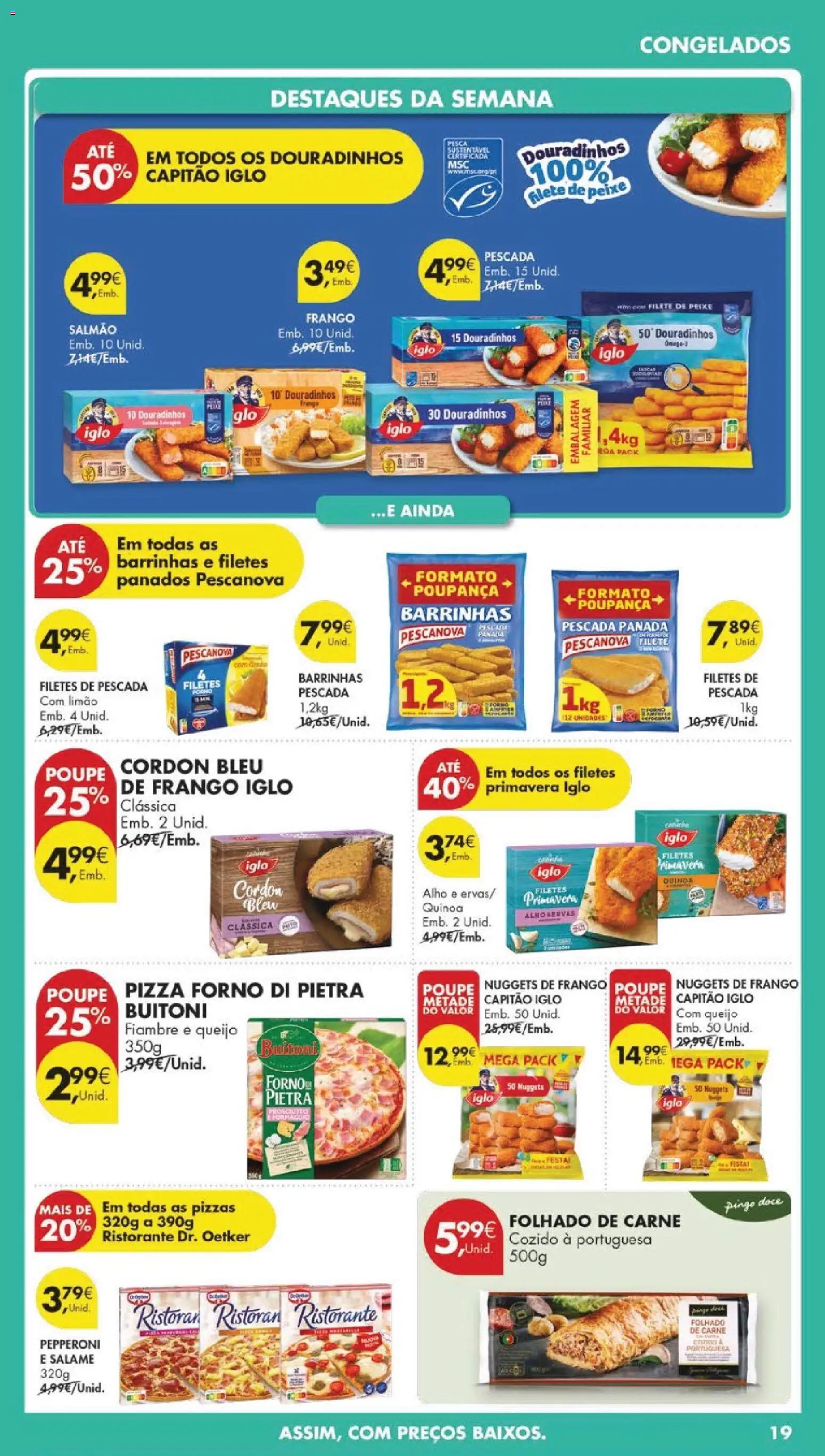 Pingo Doce folheto │ válido de 10.03.2026 | Página: 23 | Produtos: Frango, Capitão iglo, Quinoa, Nuggets