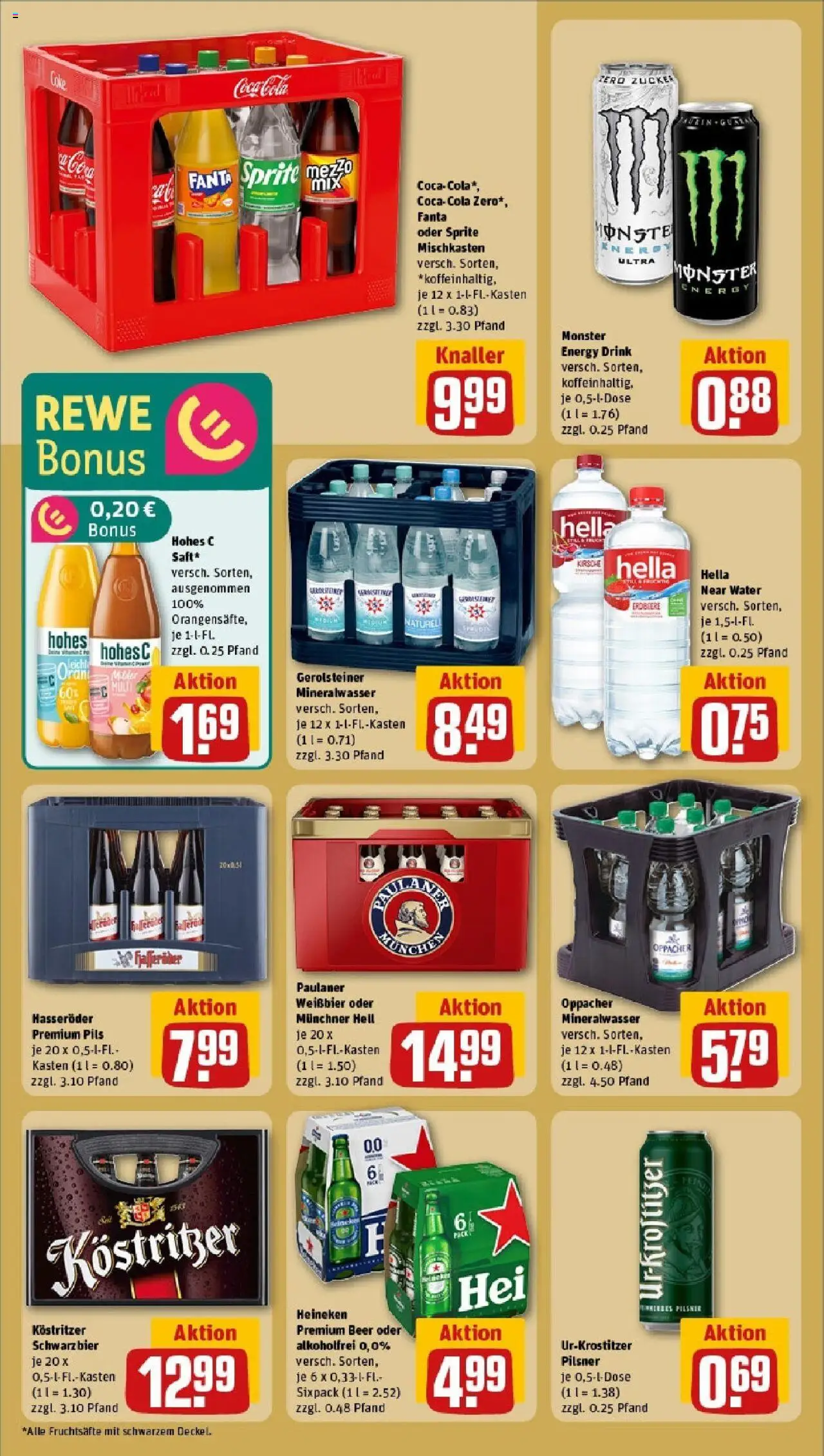 Rewe prospekt Thalheim (Erzgebirge)	 - gültig ab dem 08.06.2025 | Seite: 22 | Produkte: Weißbier, Hohes c, Hasseröder, Gerolsteiner