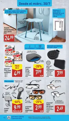 Aldi folleto Península │ válido desde el 28.07.2025 | Página: 14 | Productos: Cabezal de ducha, Cojín, Ducha