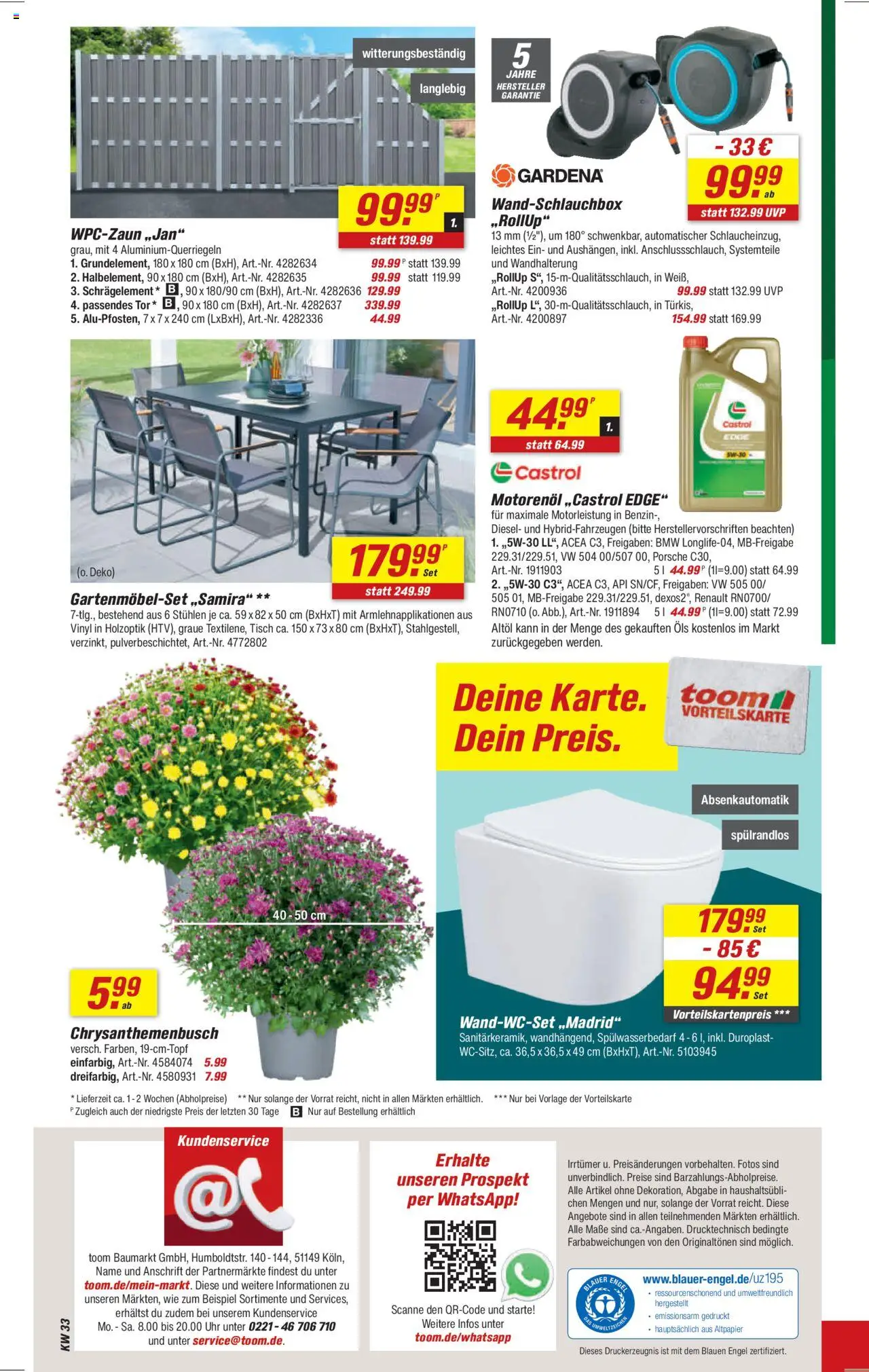 Toom Baumarkt Prospekt - gültig ab dem 11.08.2025 | Seite: 16 | Produkte: Tisch, Uhr