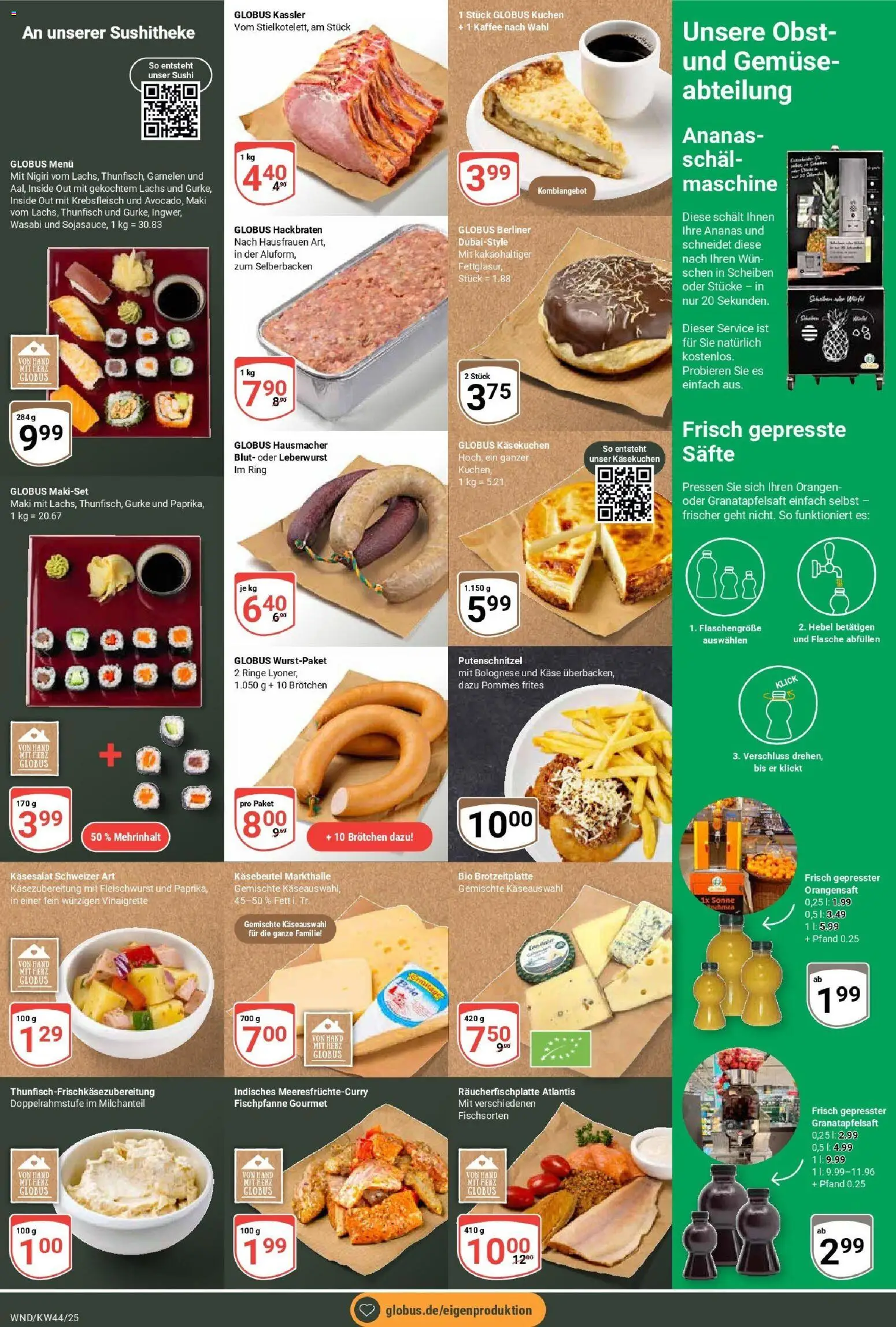 Globus prospekt St. Wendel	 – gültig ab 26.10.2025 | Seite: 10 | Produkte: Berliner, Käse, Gemüse, Putenschnitzel