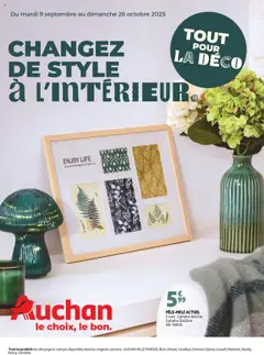 Auchan - Tout pour la déco : changez de style à l'intérieur - Voorbeeld van een folder van Auchan, geldig van 09.09.2025