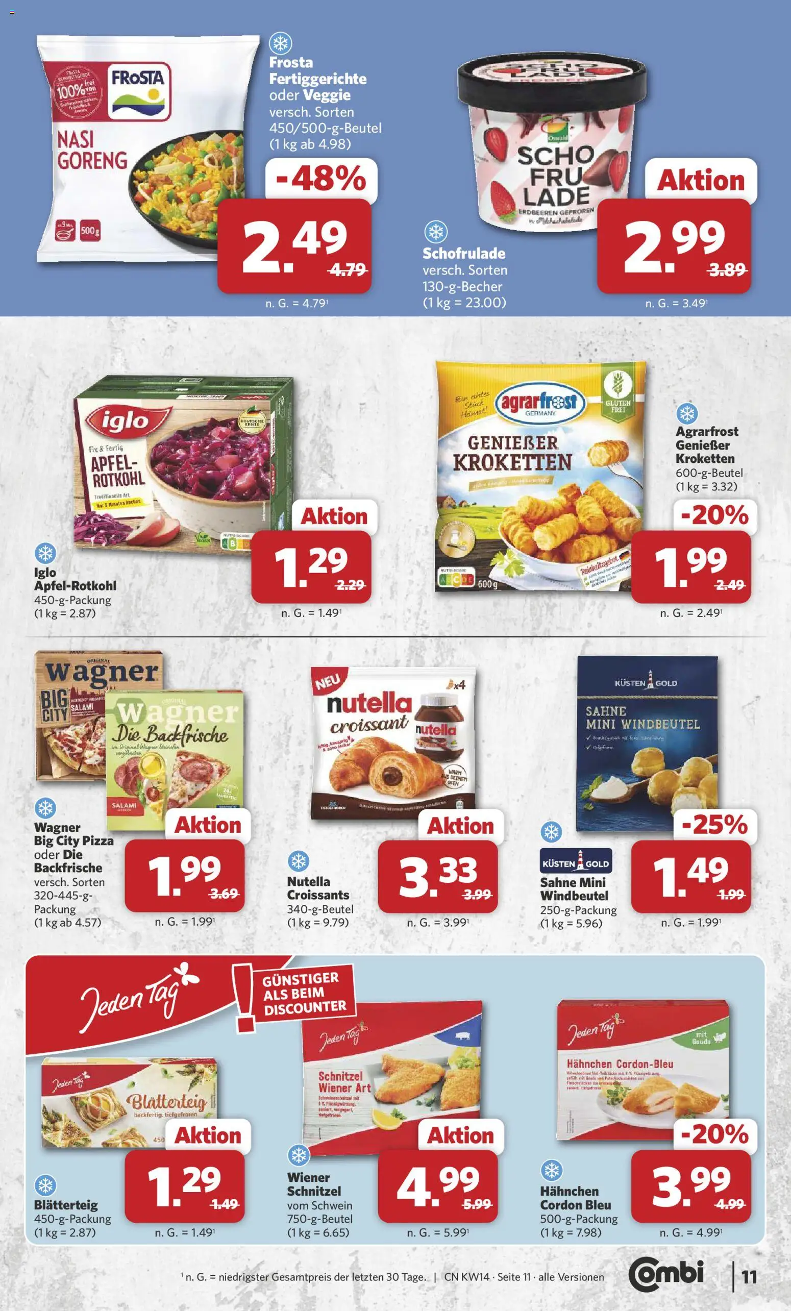 Combi Prospekt 	 – gültig ab 30.03.2026 | Seite: 11 | Produkte: Ofen, Äpfel, Schnitzel, Nutella