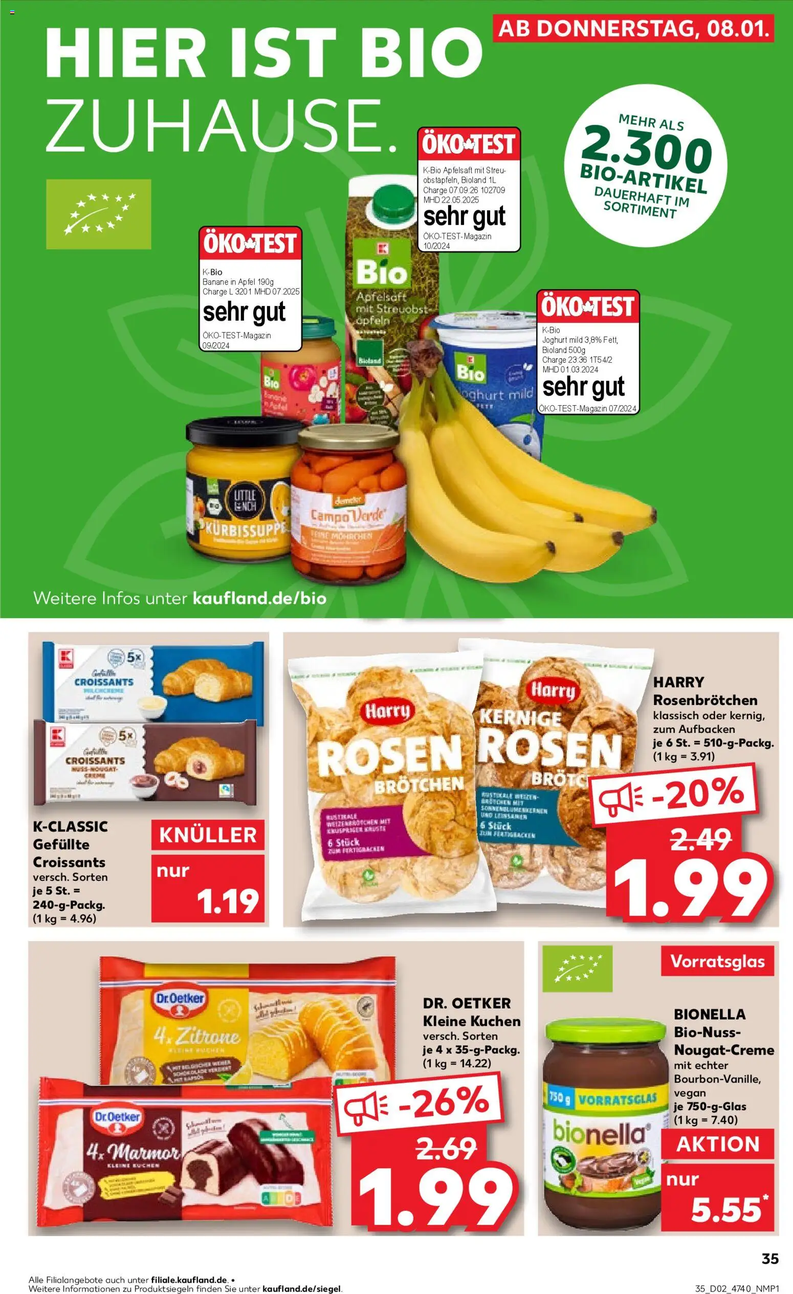 Kaufland prospekt Hannover	 – gültig ab 08.01.2026 | Seite: 35 | Produkte: Joghurt, Zitrone, Brot, Kuchen