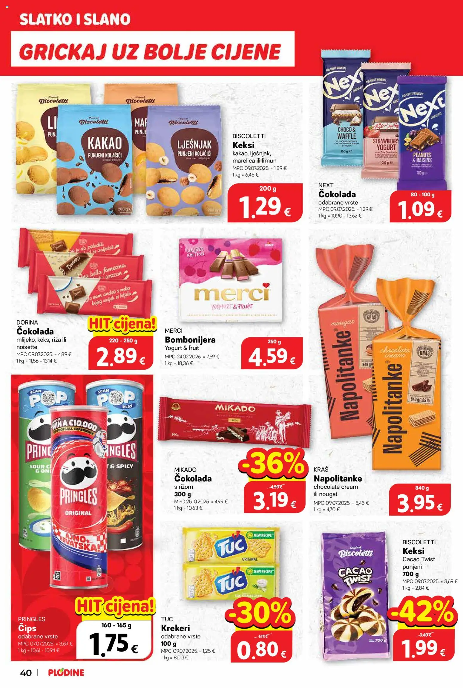 Plodine katalog | vrijedi od 01.04.2026 | Stranica: 48 | Proizvodi: Riža, Lješnjak, Bombonijera, Kakao