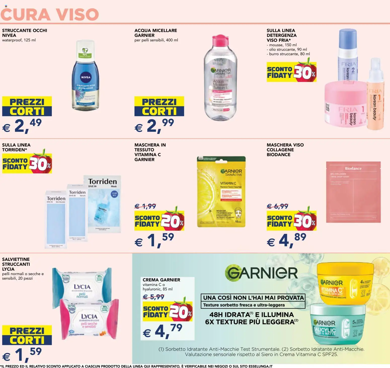 Volantino Esselunga S del 29.01.2026 | Pagina: 3 | Prodotti: Maschera, Struccante, Sorbetto, Burro