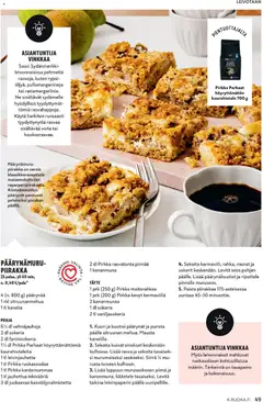 K-Citymarket-mainoslehti voimassa 04.02.2026 alkaen | Sivu: 49 | Tuotteet: Kananmuna, Kaura, Päärynät, Piirakka