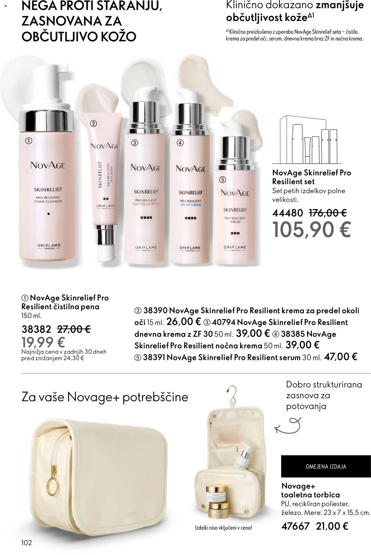 Novi Oriflame katalog ponudbe – veljaven od 28.01.2026 | Stran: 102 | Izdelki: Toaletna torbica, Krema, Torbica