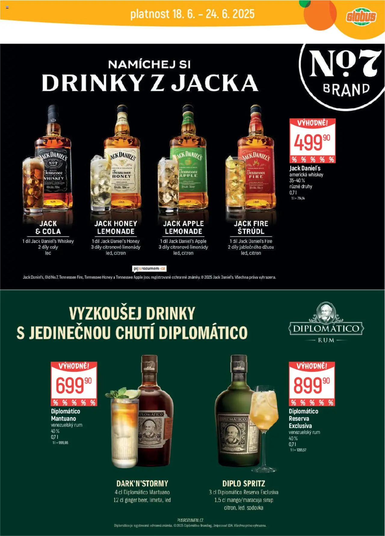 Globus leták od 18.06.2025 | Strana: 30 | Produkty: Rum Diplomatico, Spritz, Citron, Cola