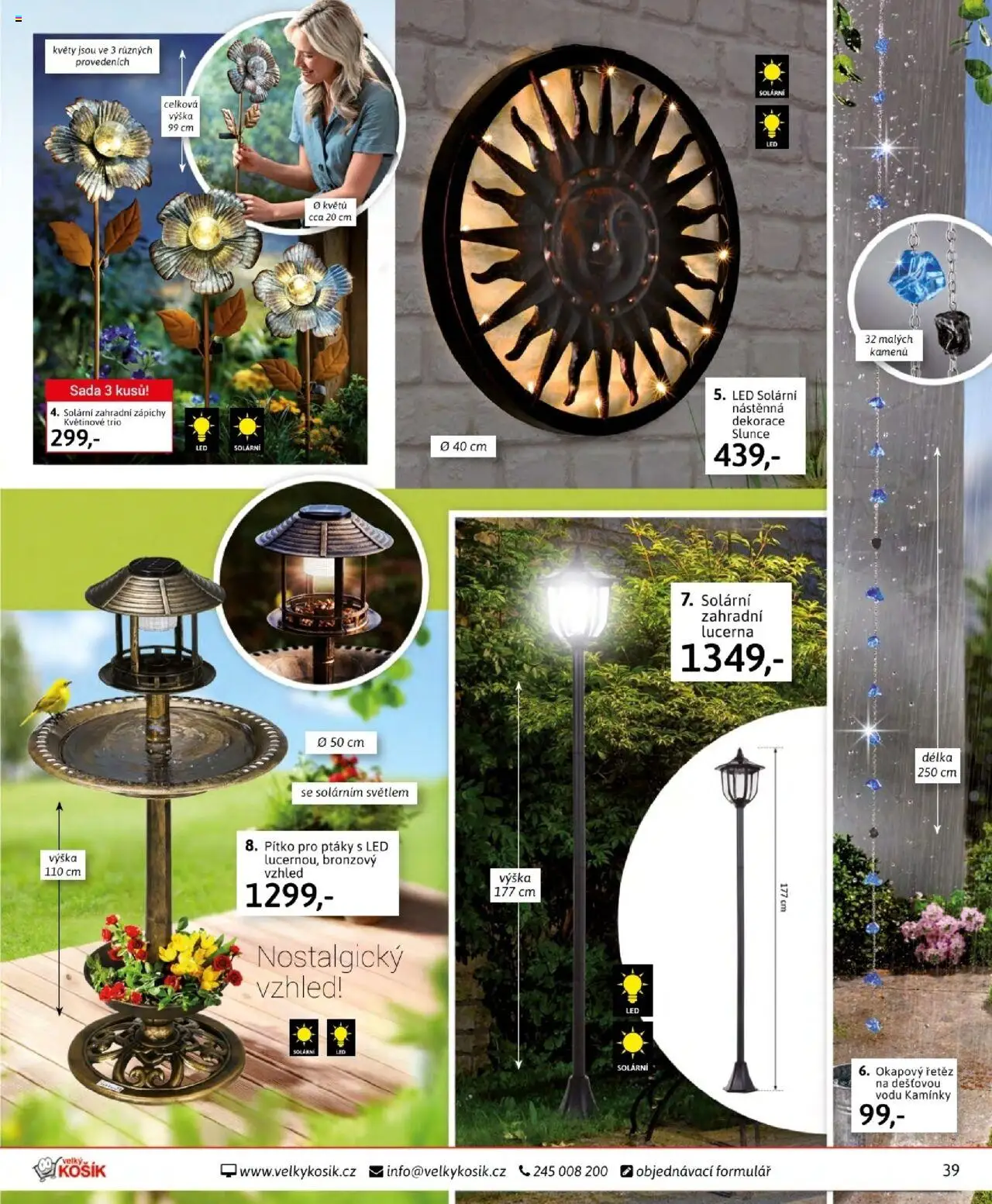 Velký Košík katalog září od 01.09.2025 | Strana: 39 | Produkty: Lucerna, LED, Dekorace