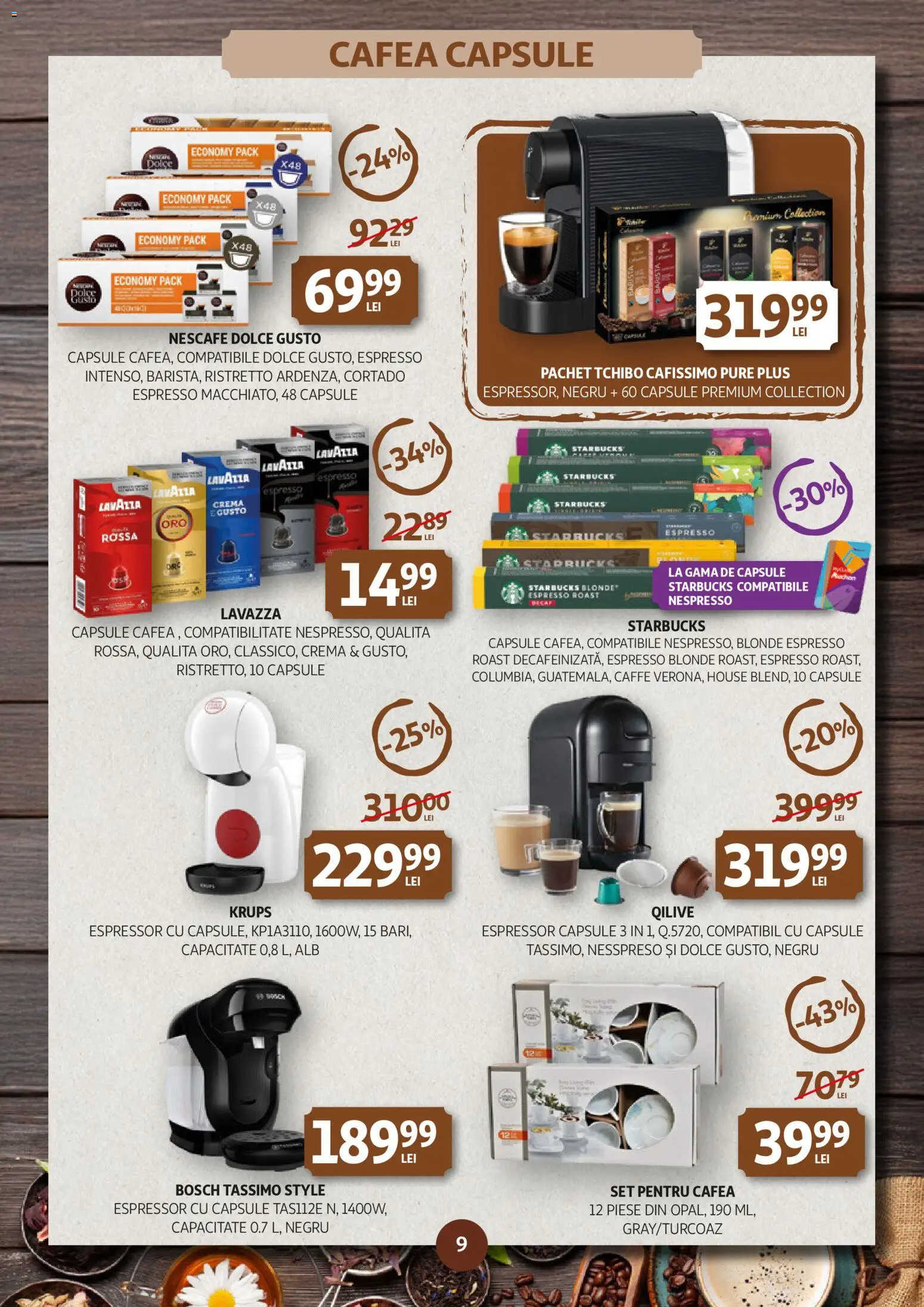 Noul catalog Auchan – valabil de la 14.01.2026 | Pagină: 9 | Produse: Delgeç, Espressor, Cremă, Cafea