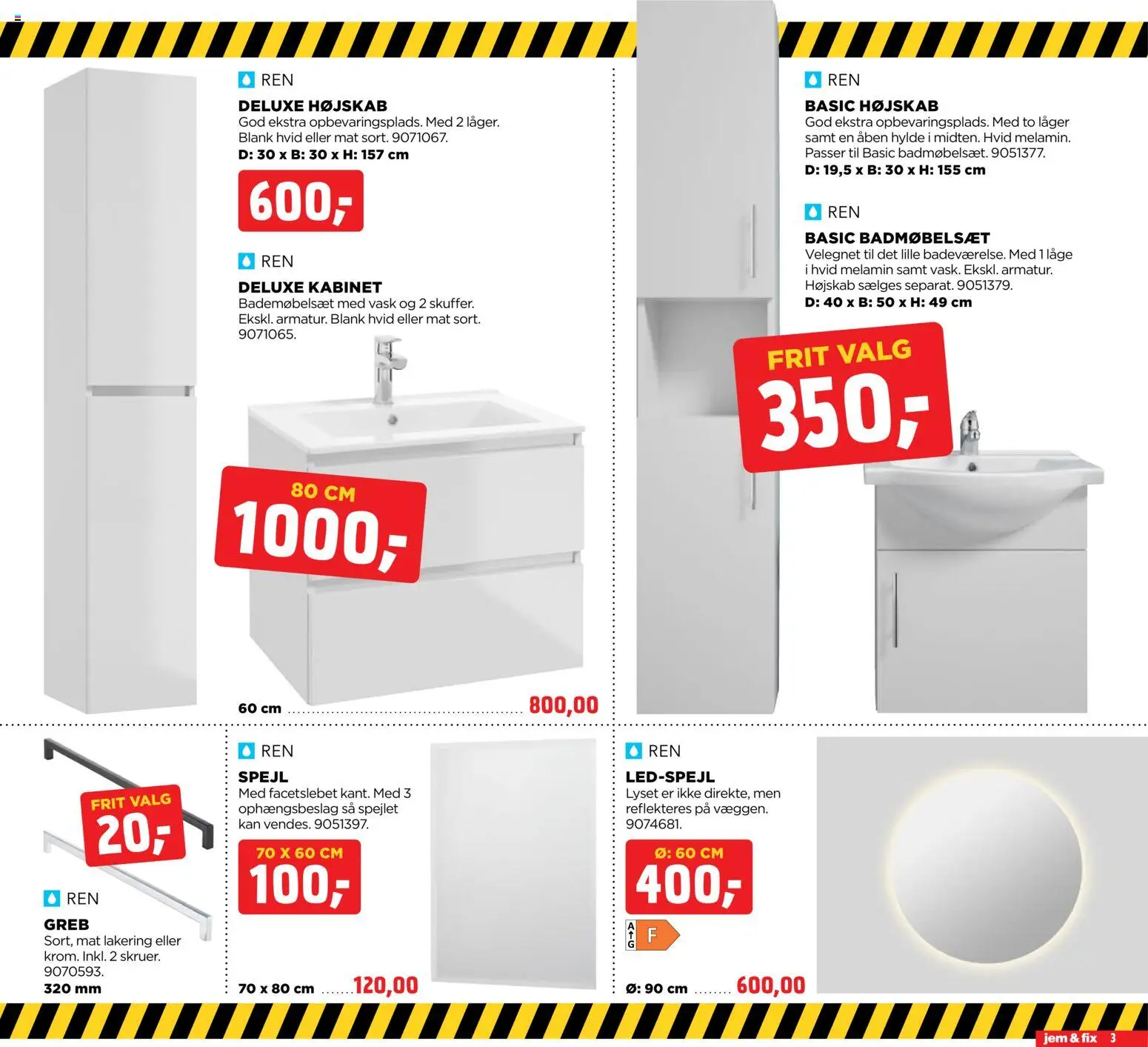 Jem & fix tilbudsavis – gyldig fra 15.02.2026 | Side: 3 | Produkter: Hylde, Spejl