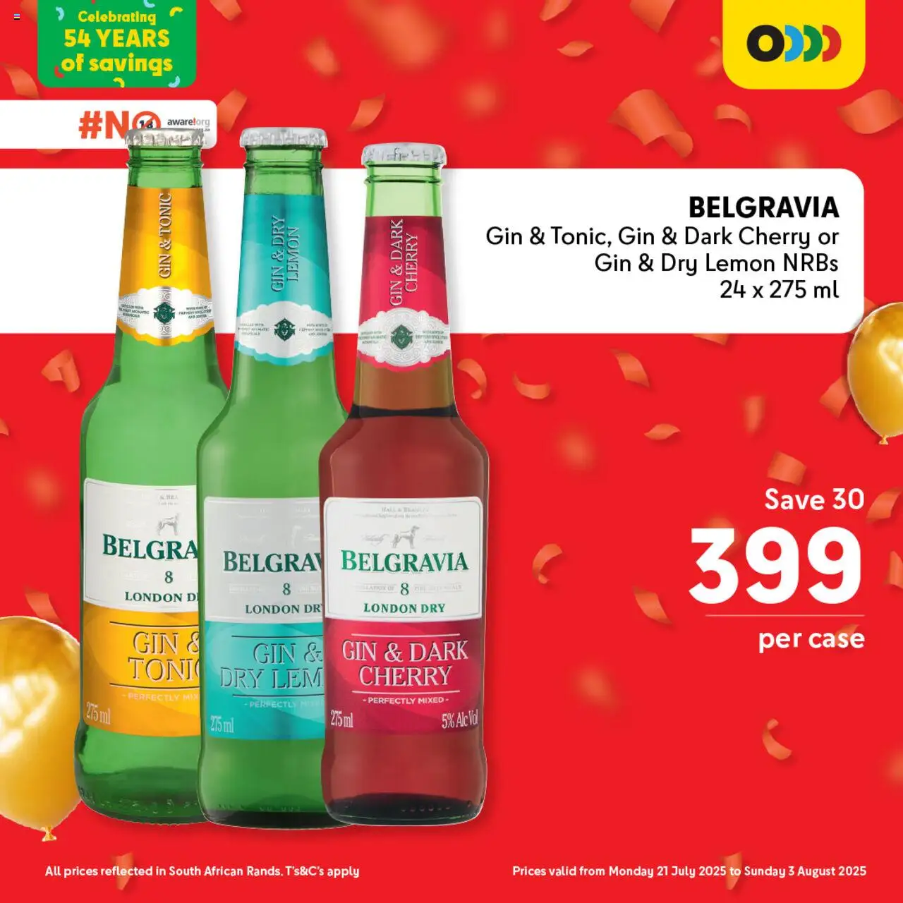 Makro Birthday Price-Drop Liquor │ valid from 21.07.2025 | Page: 11 | Products: Case, Tonic, Gin, Lemon
