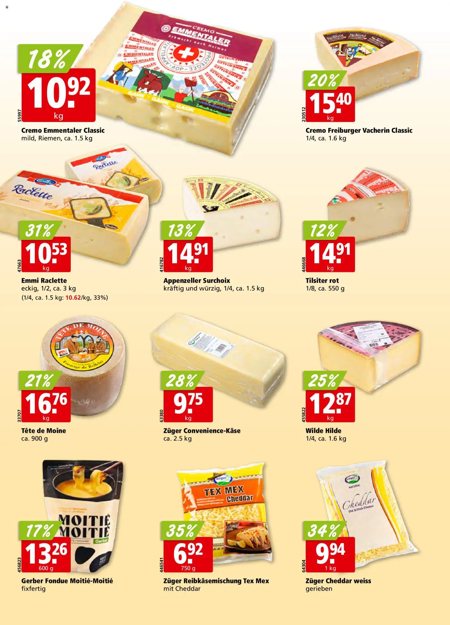 Aligro Aktionen Schlieren, Gossau SG, Frauenfeld, Rapperswil-Jona, Sargans, Bern, Brüttisellen, Pratteln, Emmen, Spreitenbach – gültig ab 19.01.2026 | Seite: 16 | Produkte: Raclette, Fondue