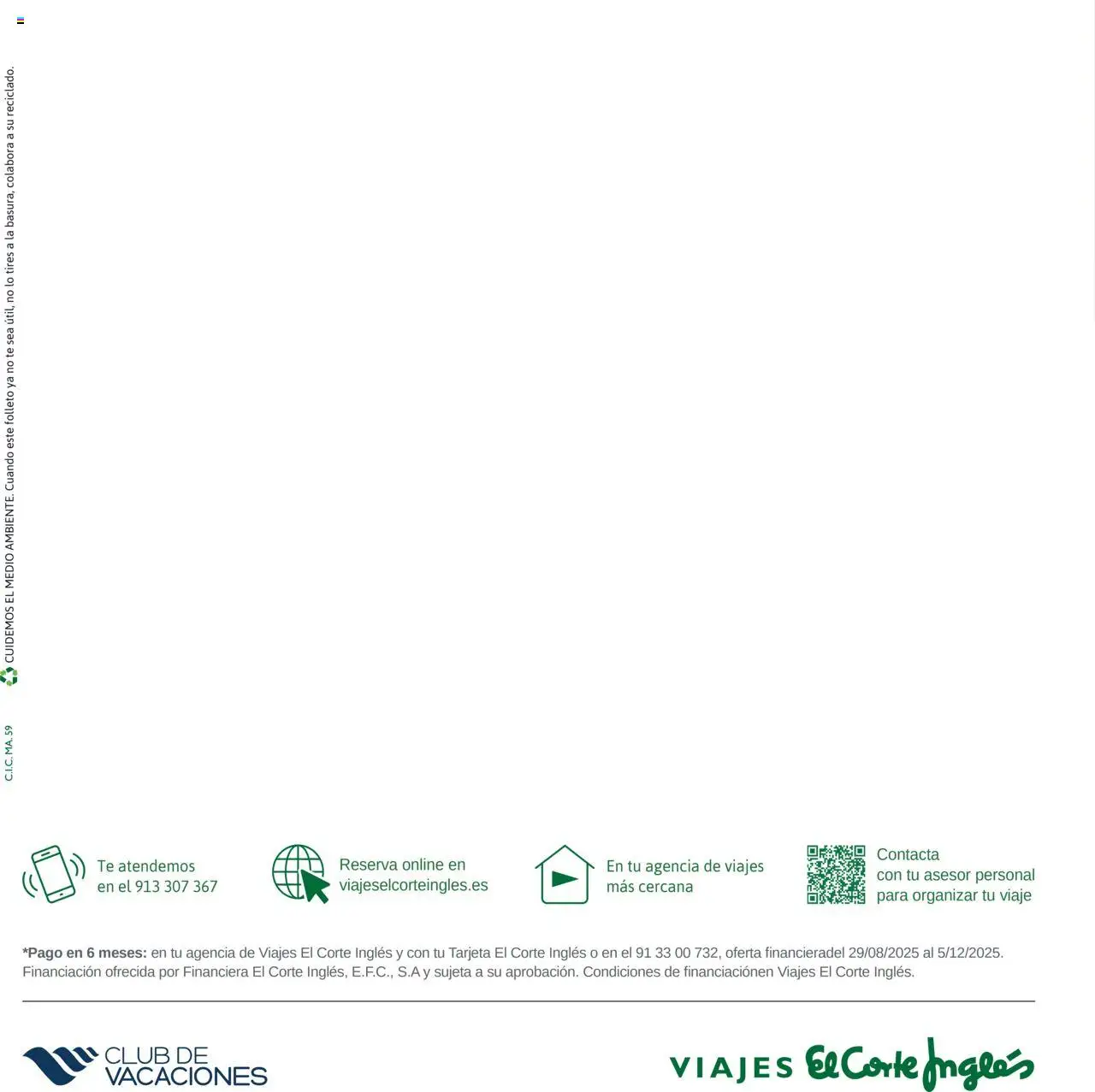Viajes El Corte Inglés - Club de Vacaciones - Vacaciones Económicas Personalizado │ válido desde el 01.09.2025 | Página: 64 | Productos: Té