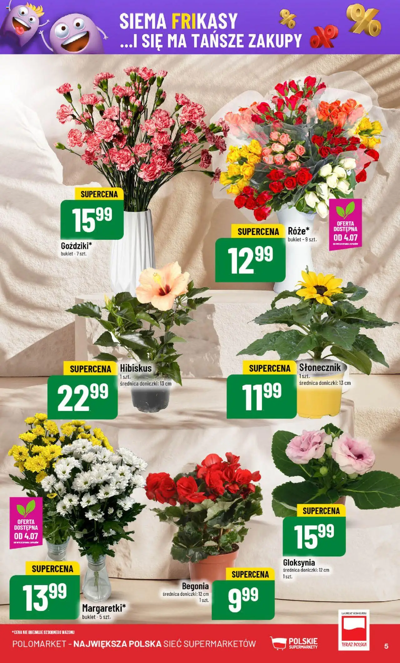 POLOmarket Gazetka od 02.07.2025 | Strona: 5 | Produkty: Słonecznik, Doniczki