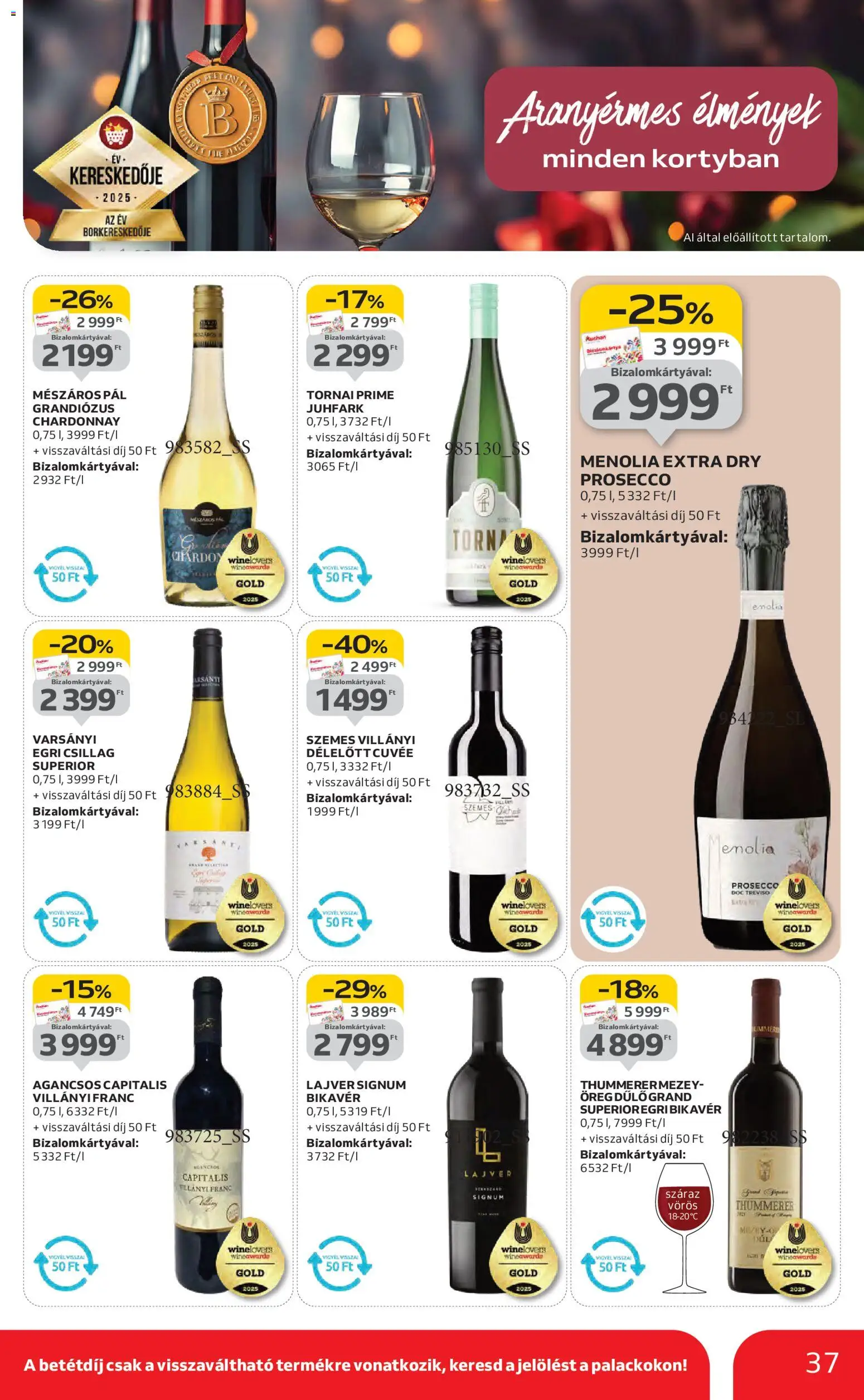 Auchan akciós ujság - amely érvényes a következő dátumtól: 13.11.2025 | Oldal: 37