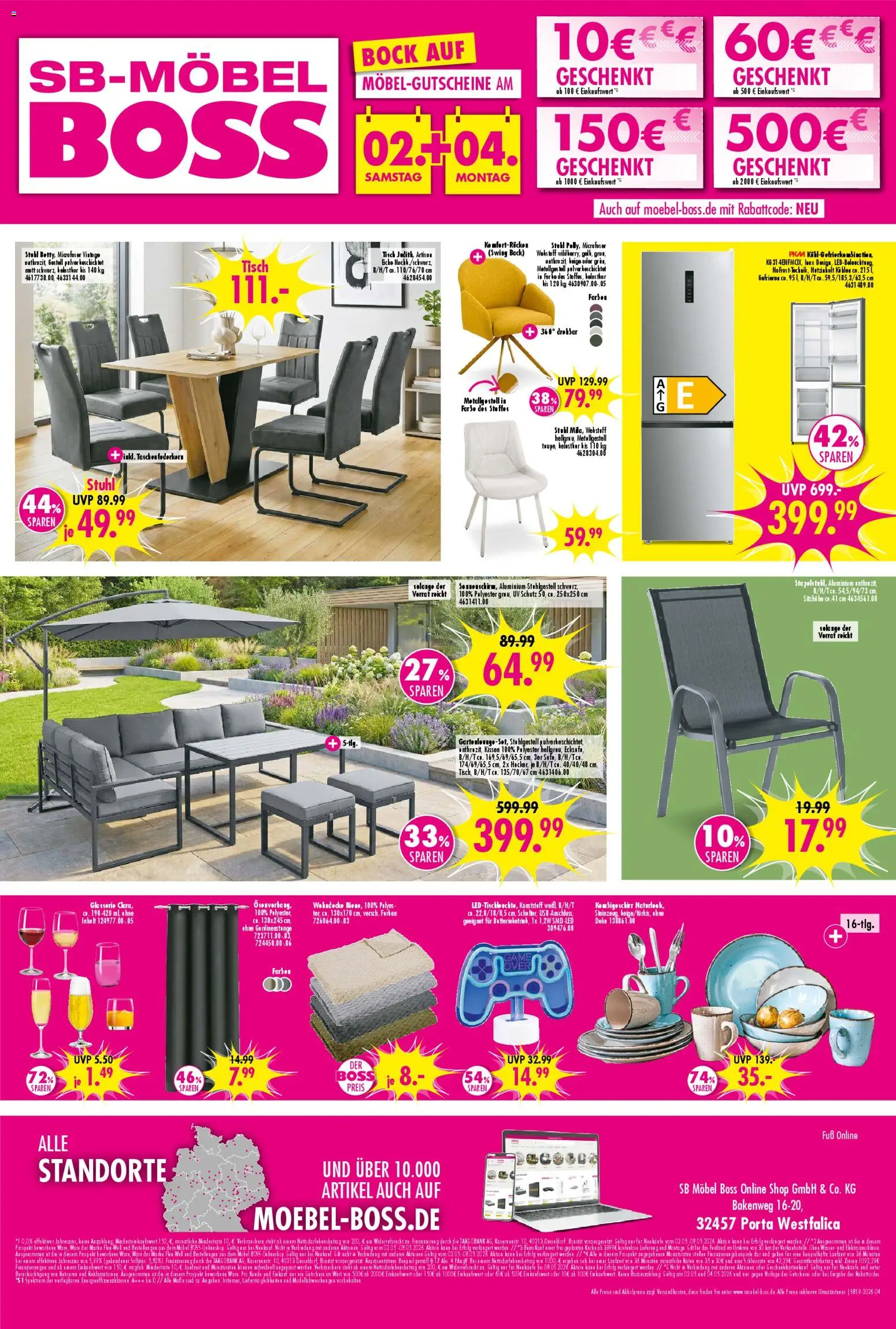 SB Möbel Boss Prospekt Alte Messe Leipzig – gültig ab 01.05.2026 | Seite: 4 | Produkte: USB, Kissen, Tisch, Küche