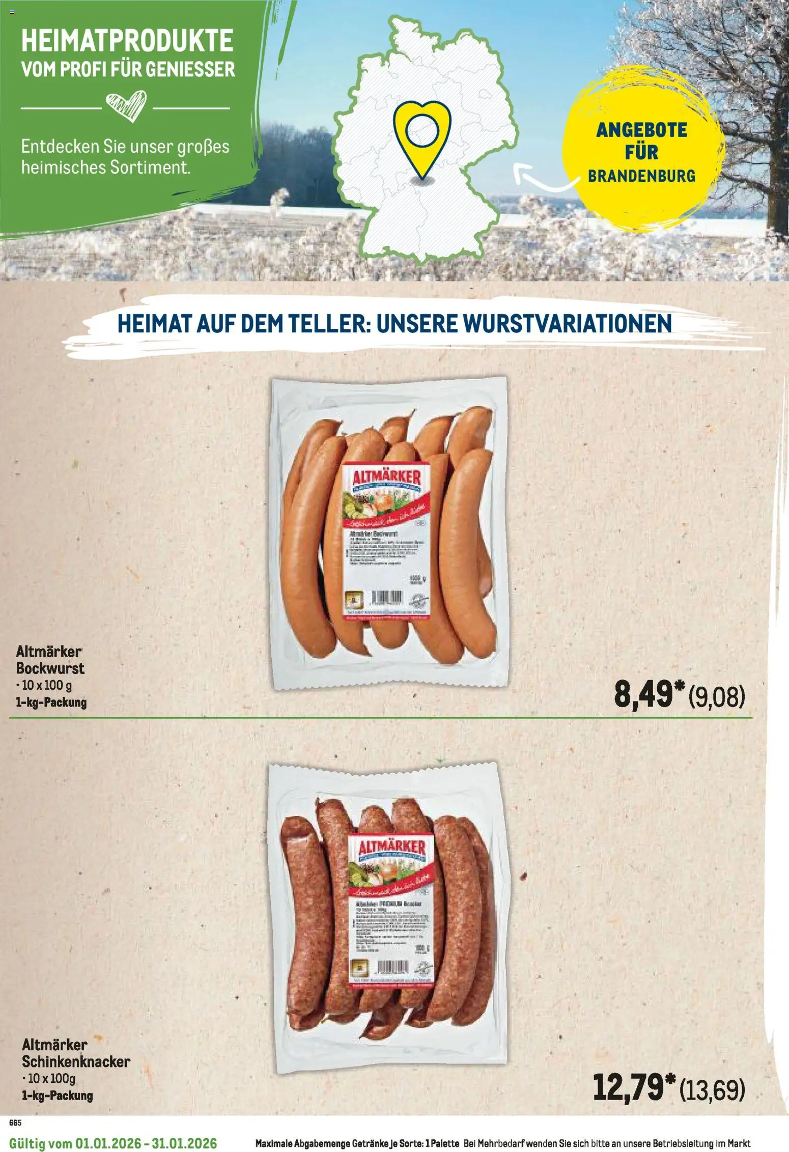 Metro  Regionaler Flyer – gültig ab 01.01.2026 | Seite: 58 | Produkte: Bockwurst