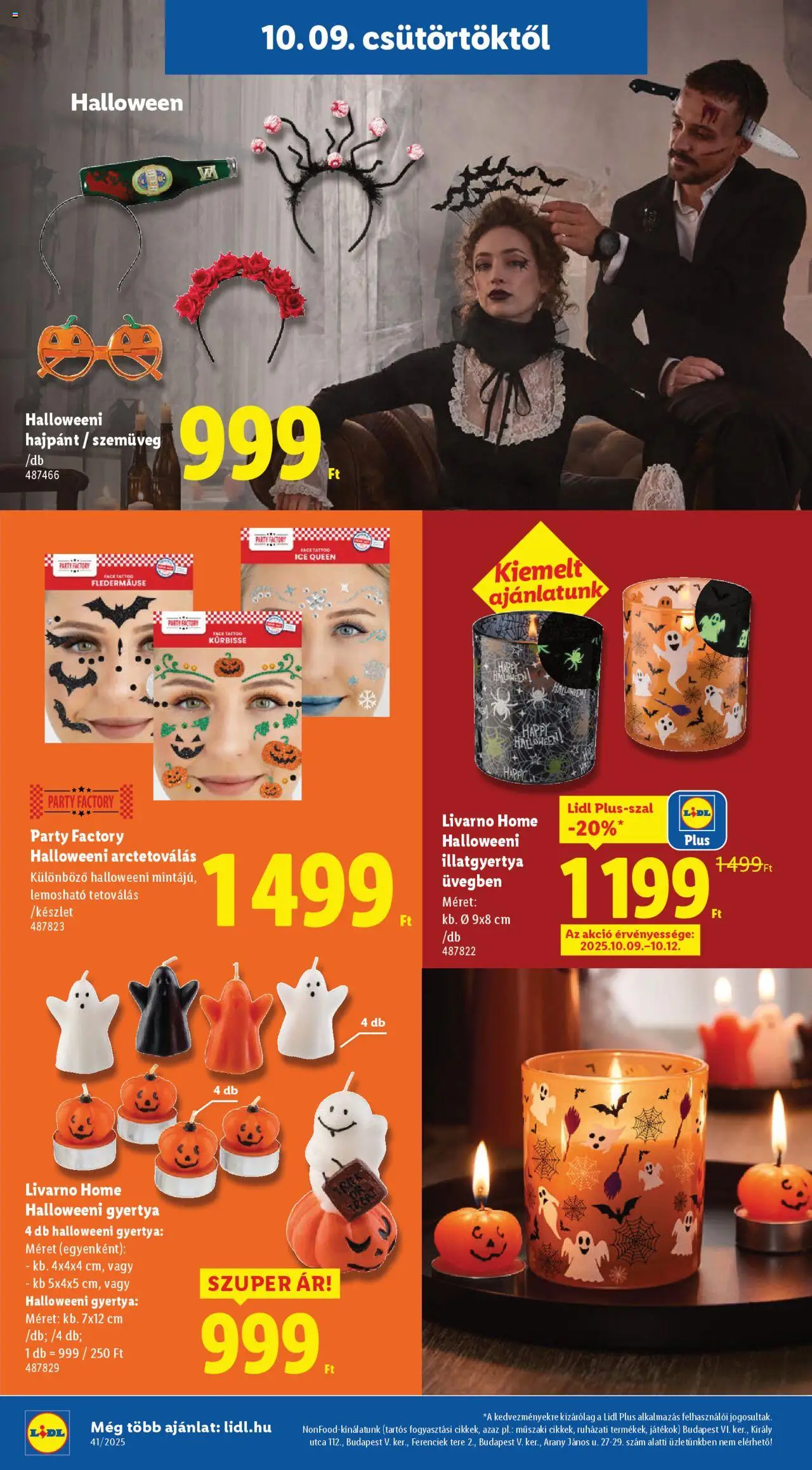 Lidl akciós ujság - amely érvényes a következő dátumtól: 09.10.2025 | Oldal: 28 | Termékek: Szemüveg, Játékok, Gyertya, Illatgyertya