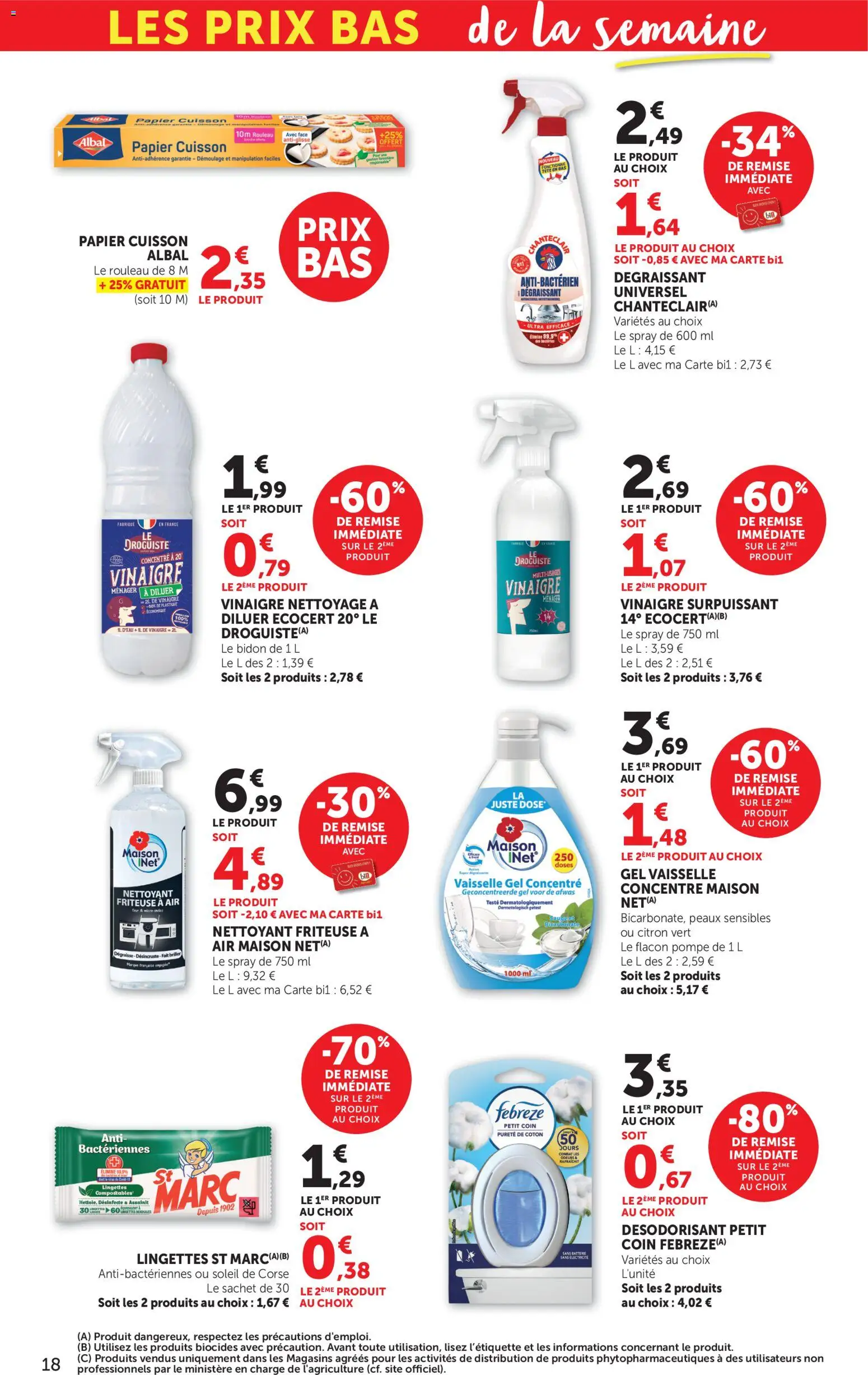 {H1} | Page: 18 | Produits: Citron, Citron vert, Friteuse, Vinaigre