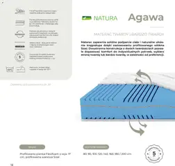Pogląd oferty "Salony Agata Gazetka - Natura" - ważna od 27.01.2026 | Strona: 18 | Produkty: Materac