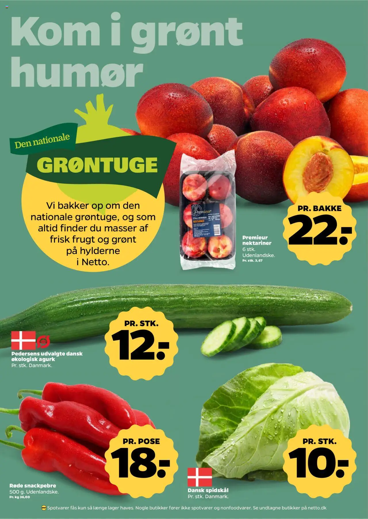 Netto Tilbudsavis gyldig fra 16.08.2025 | Side: 3 | Produkter: Spidskål, Nektariner, Søm