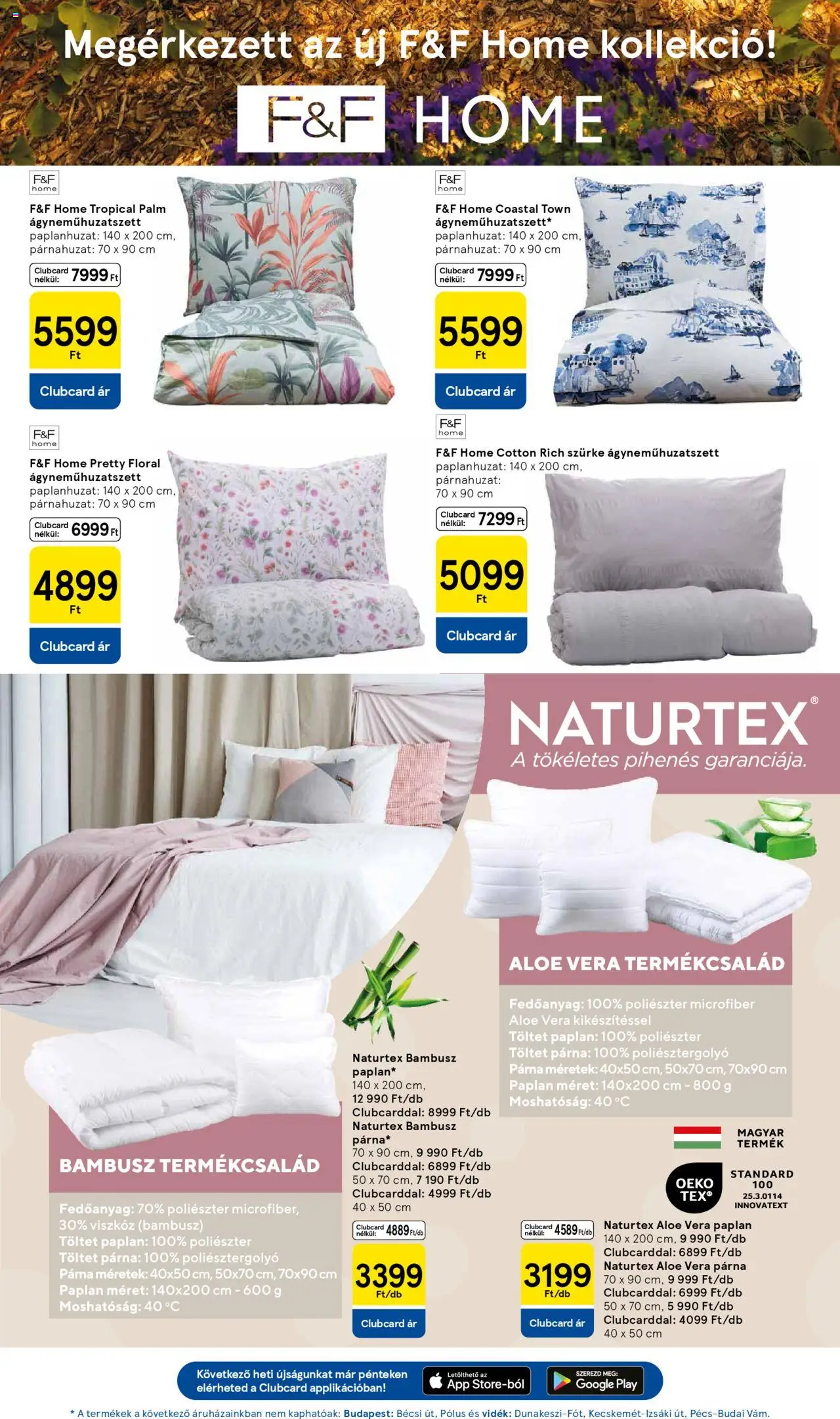 Tesco akciós ujság - amely érvényes a következő dátumtól: 14.08.2025 | Oldal: 29 | Termékek: Párnahuzat, Paplan, Párna, Aloe vera