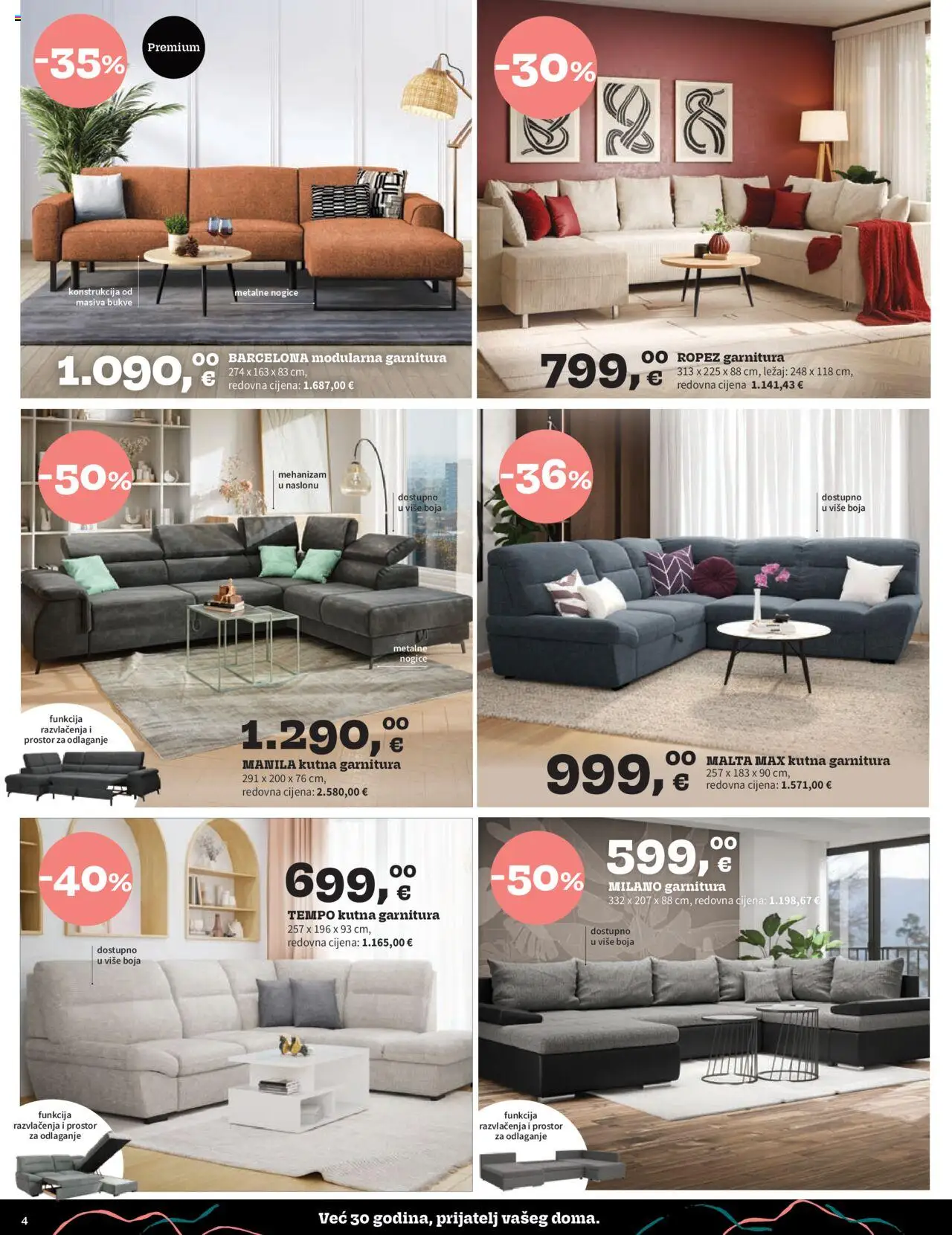 Prima katalog | vrijedi od 01.10.2025 | Stranica: 4 | Proizvodi: Kutna garnitura