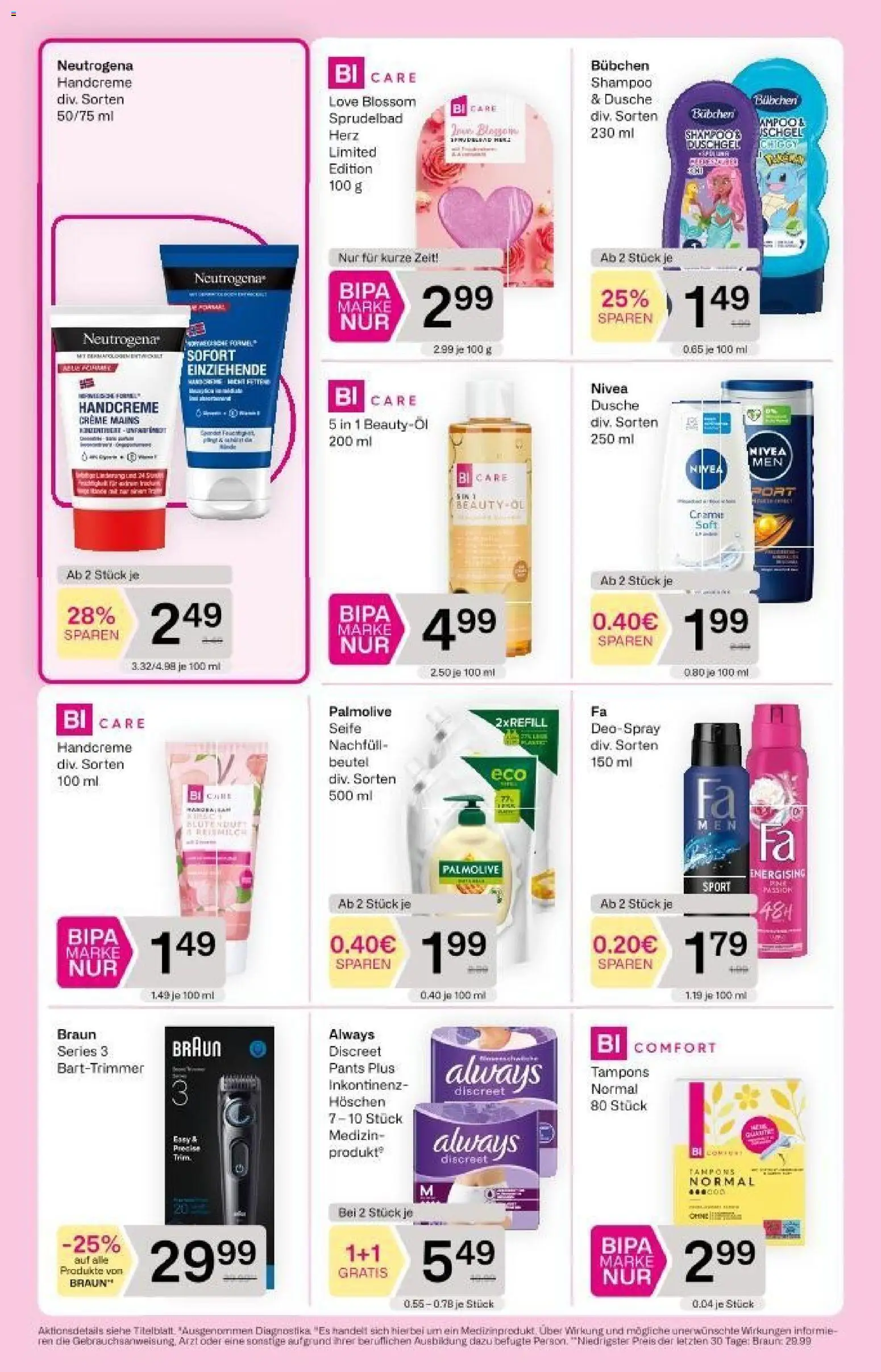 Bipa Flugblatt gültig ab 22.01.2026 | Seite: 6 | Produkte: Dusche, Creme, Handcreme, Duschgel