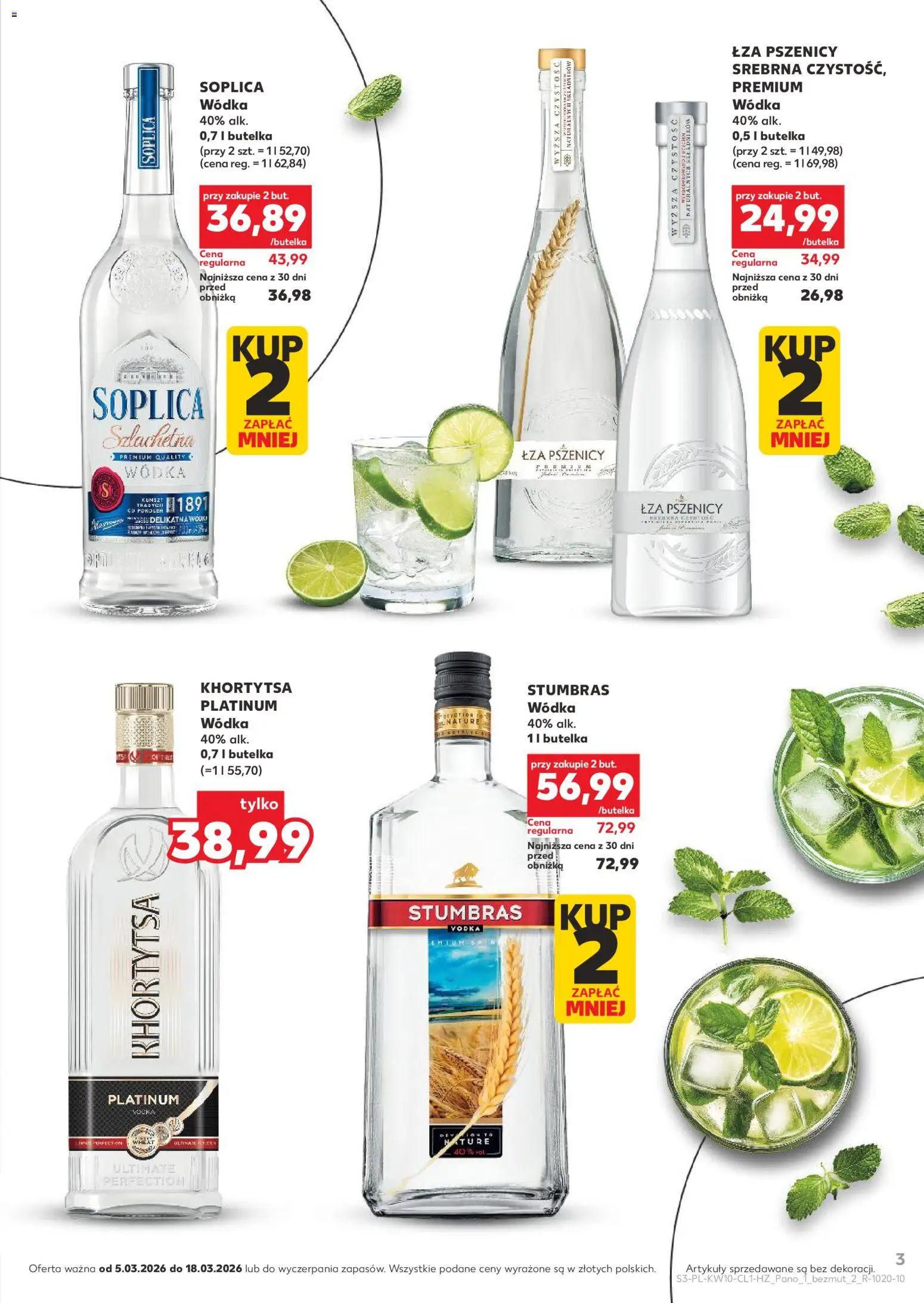 Kaufland Polsko leták - Barek od 05.03.2026 | Strana: 3 | Produkty: Vodka, Cd