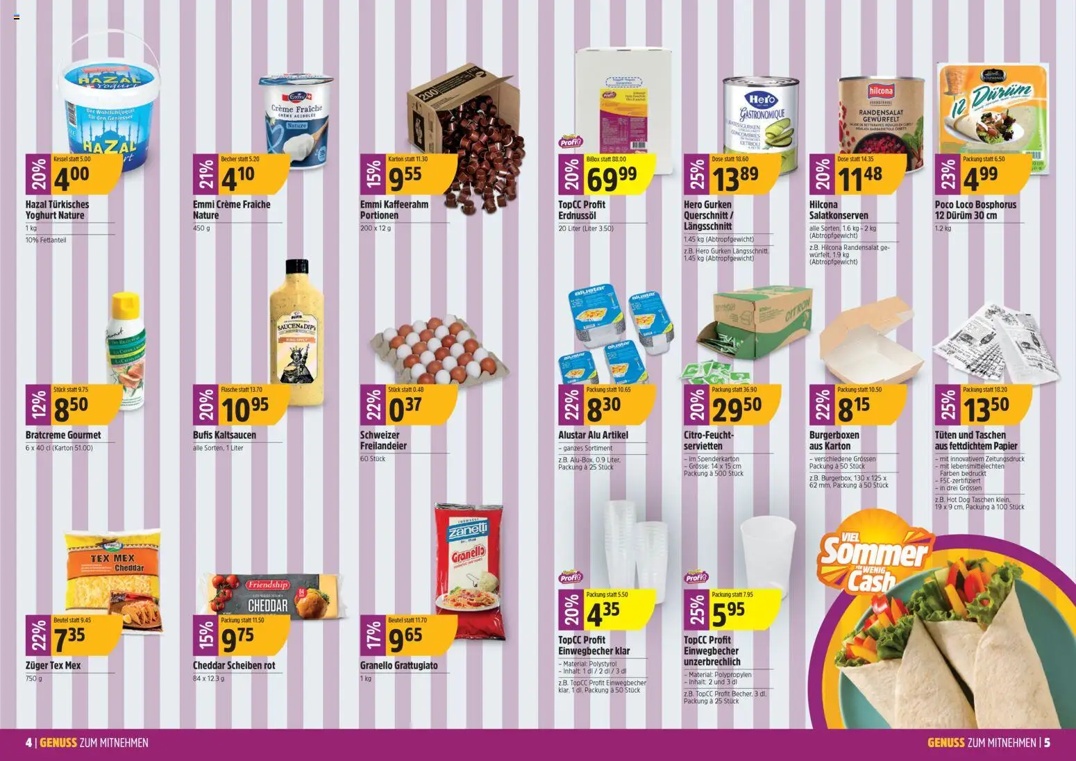 TopCC aktionen Genuss – gültig ab 13.04.2026 | Seite: 3 | Produkte: Gurken, Kessel, Creme