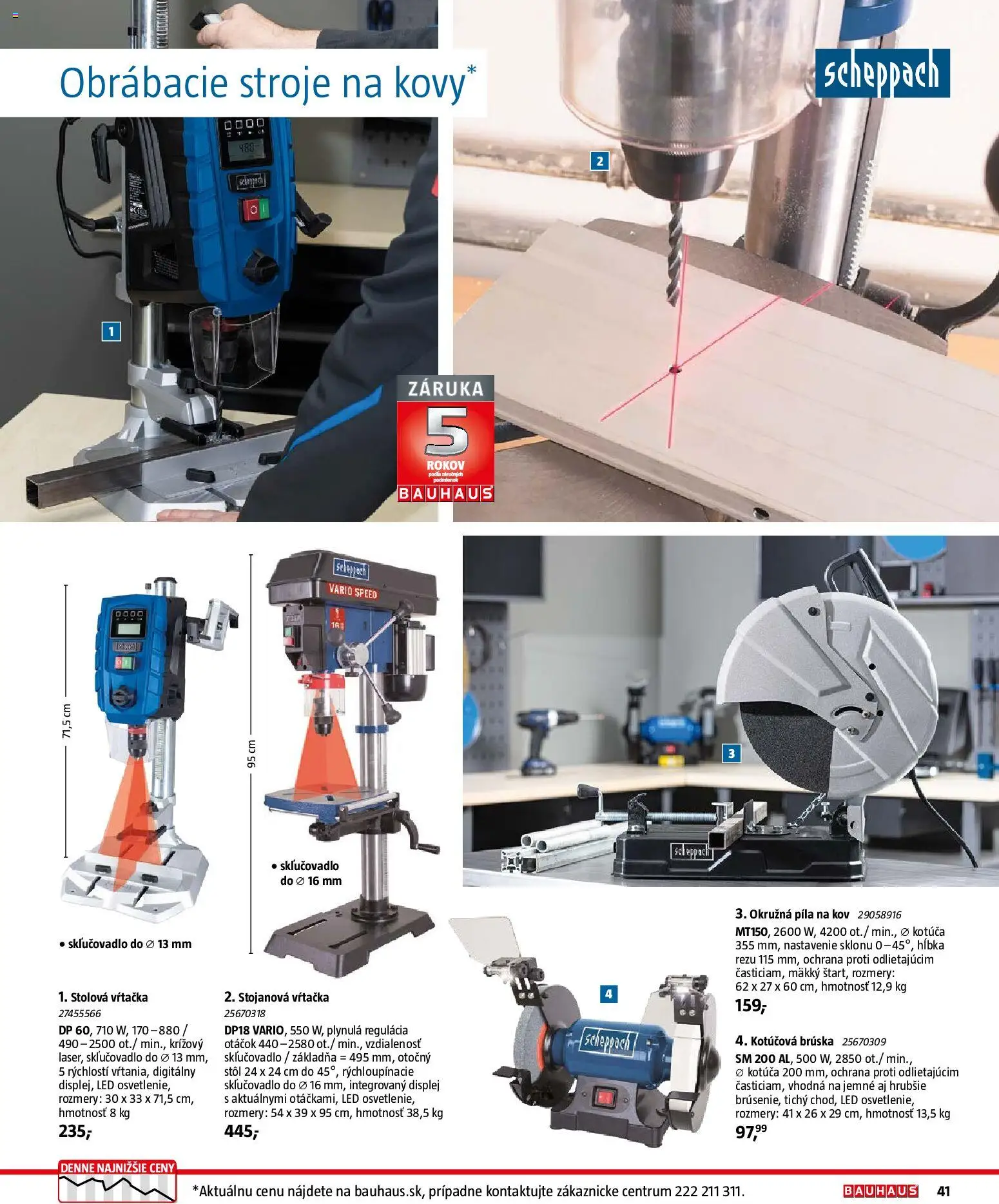 Nové Bauhaus akcie – leták je platný od 26.01.2026 | Strana: 41 | Produkty: Stôl, Píla, Led