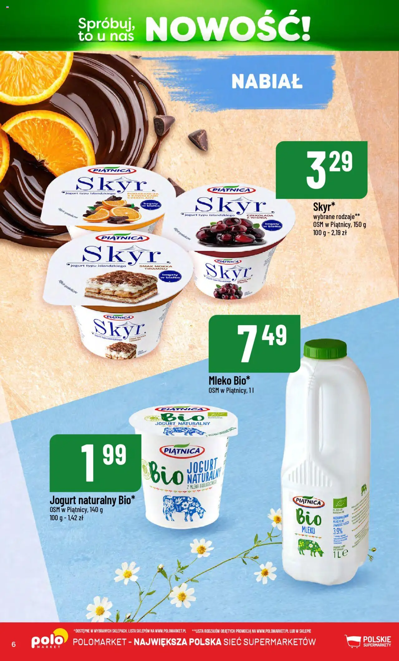 POLOmarket Gazetka - Nowości od 14.10.2025 | Strona: 6 | Produkty: Jogurt naturalny, Mleko, Jogurt, Skyr