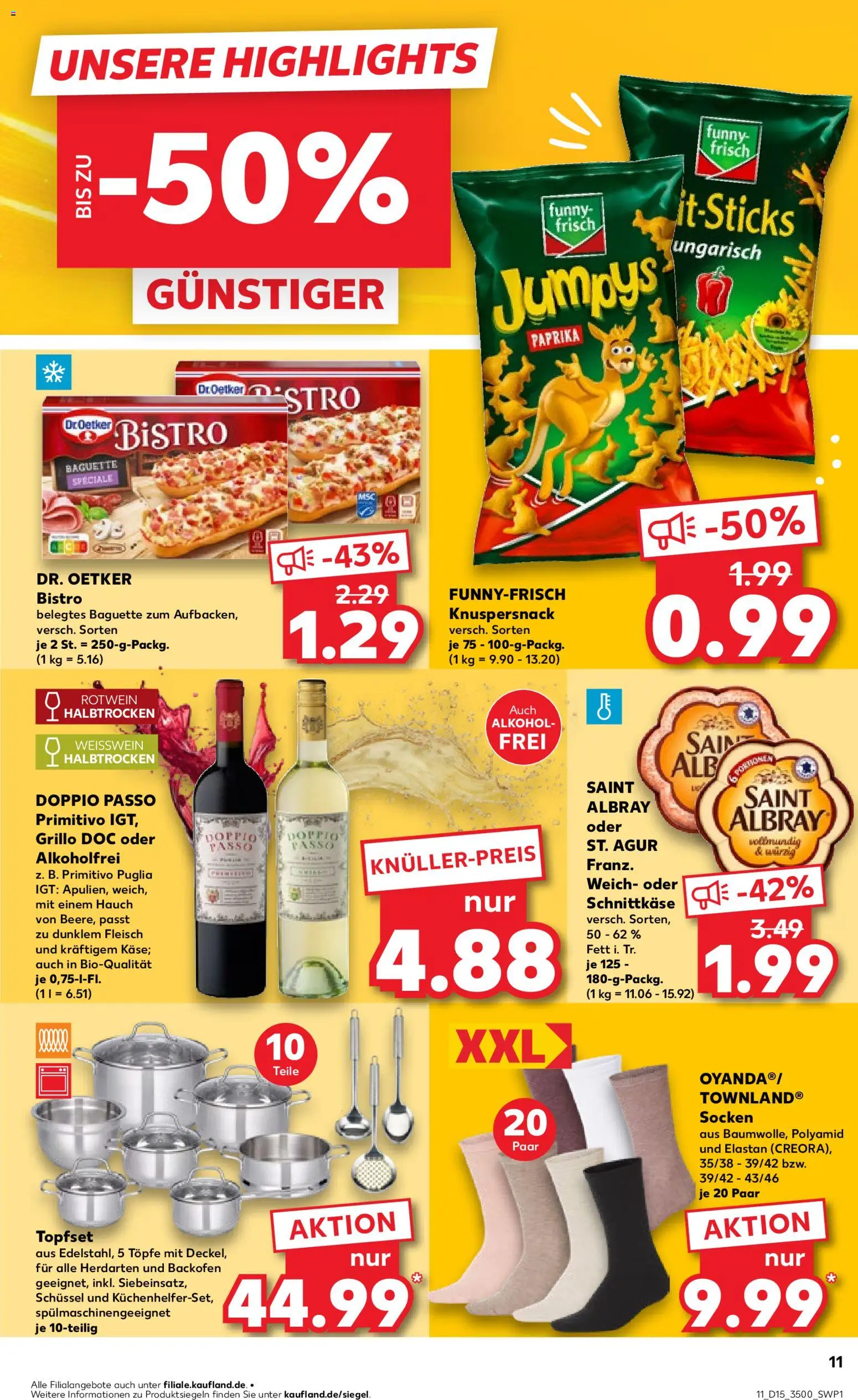 Kaufland Prospekt Jena	 – gültig ab 09.04.2026 | Seite: 11 | Produkte: Rotwein, Rotwein halbtrocken, Funny frisch, Fleisch